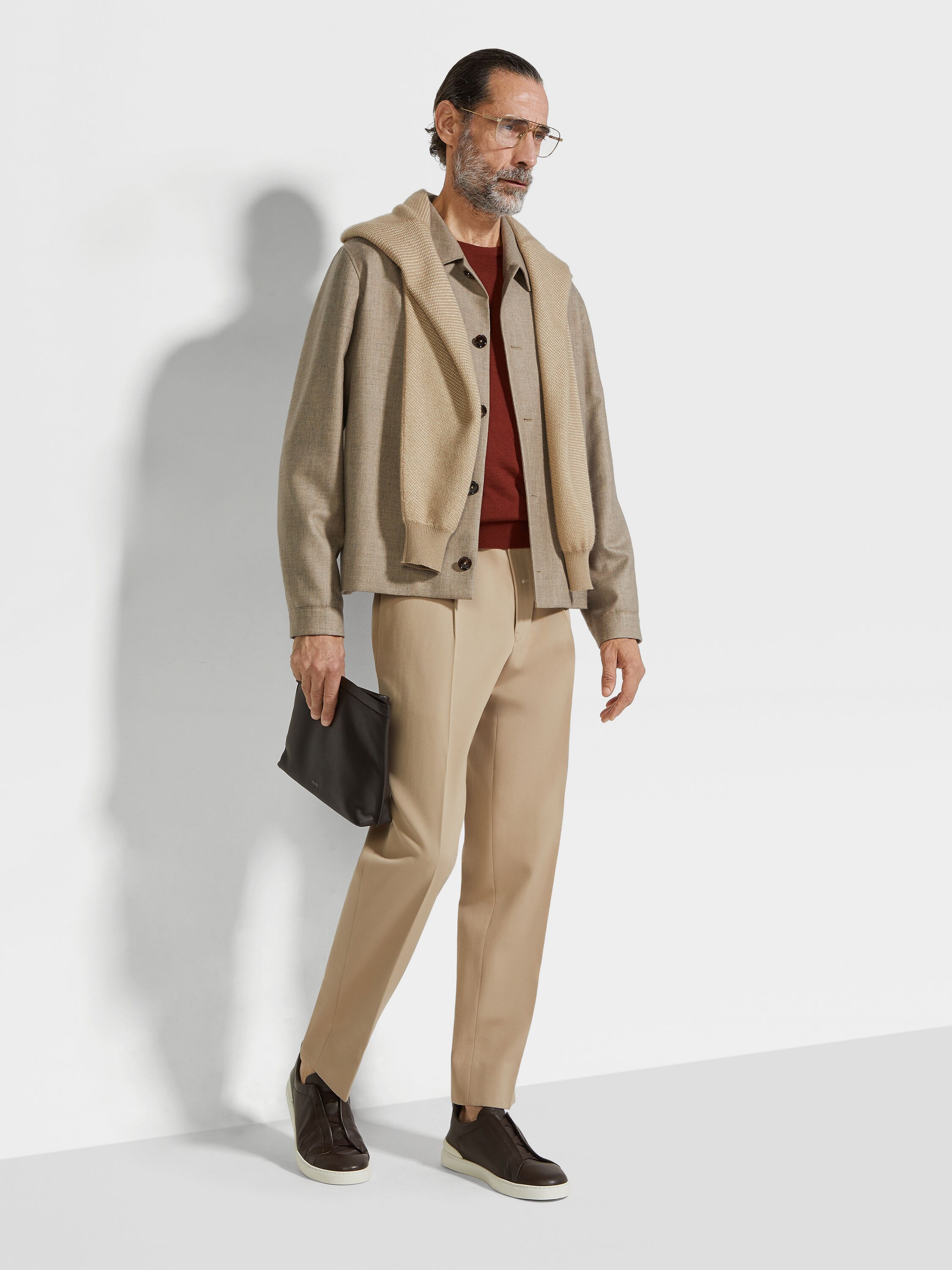 Cashmere Silk and Linen Chore Jacket Product detail photo #1