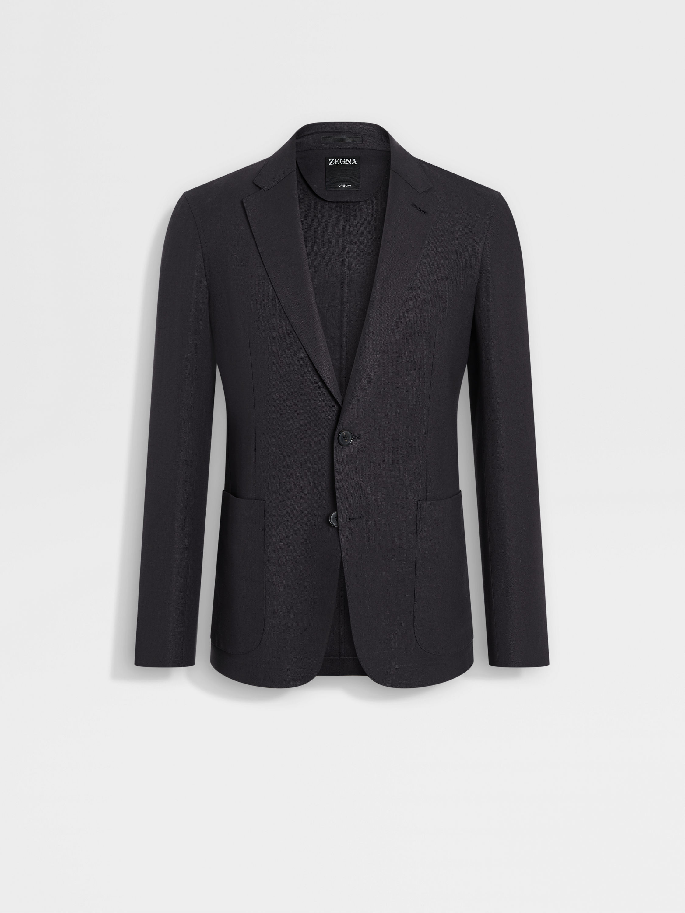 Navy Blue Oasi Lino Jacket Product detail photo #1