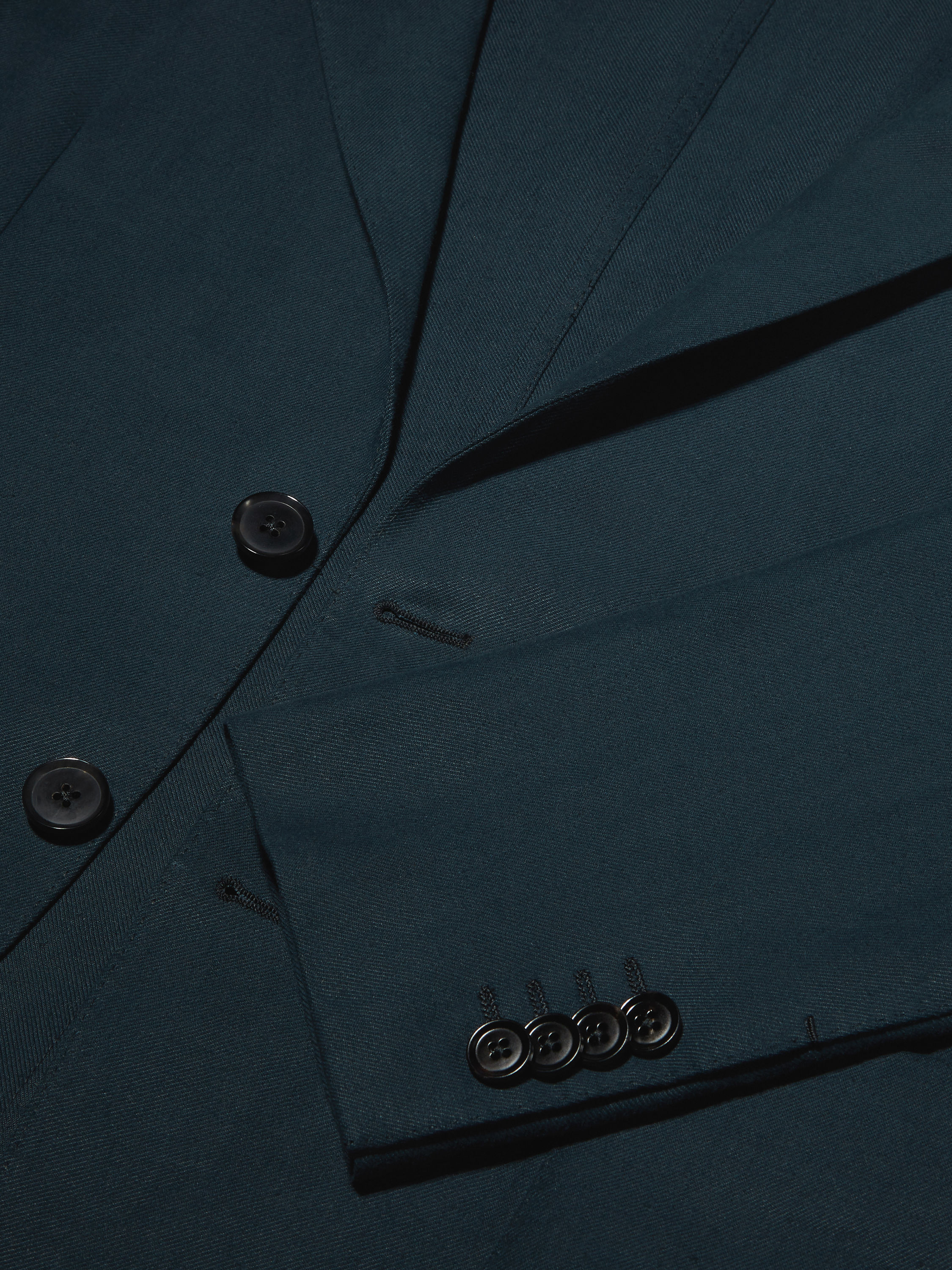 深蓝绿色 Oasi Lino 绿洲亚麻 Blue Flower 夹克 產品細節圖 #2