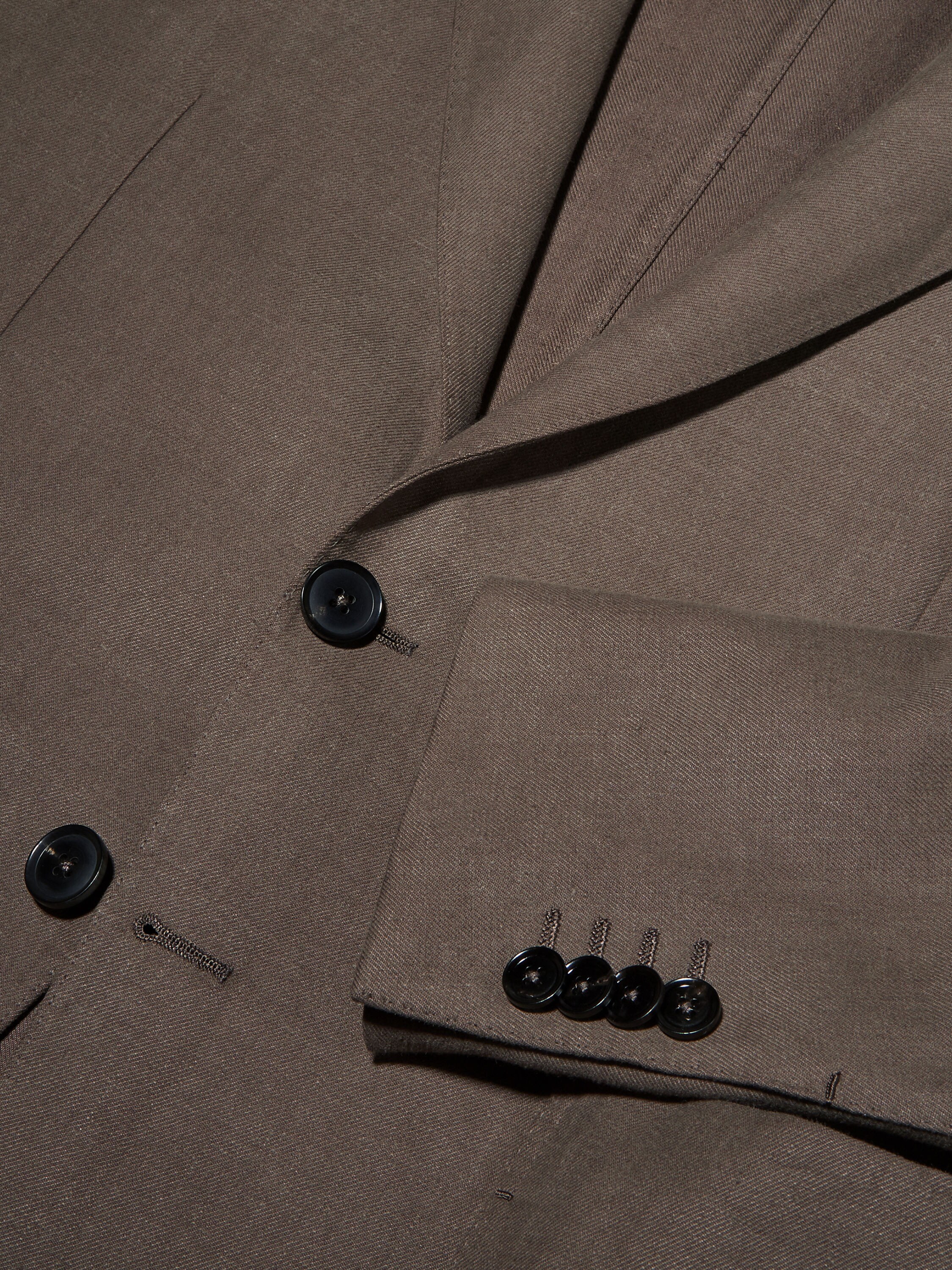 深灰褐色 Oasi Lino 绿洲亚麻 Blue Flower 夹克 產品細節圖 #2