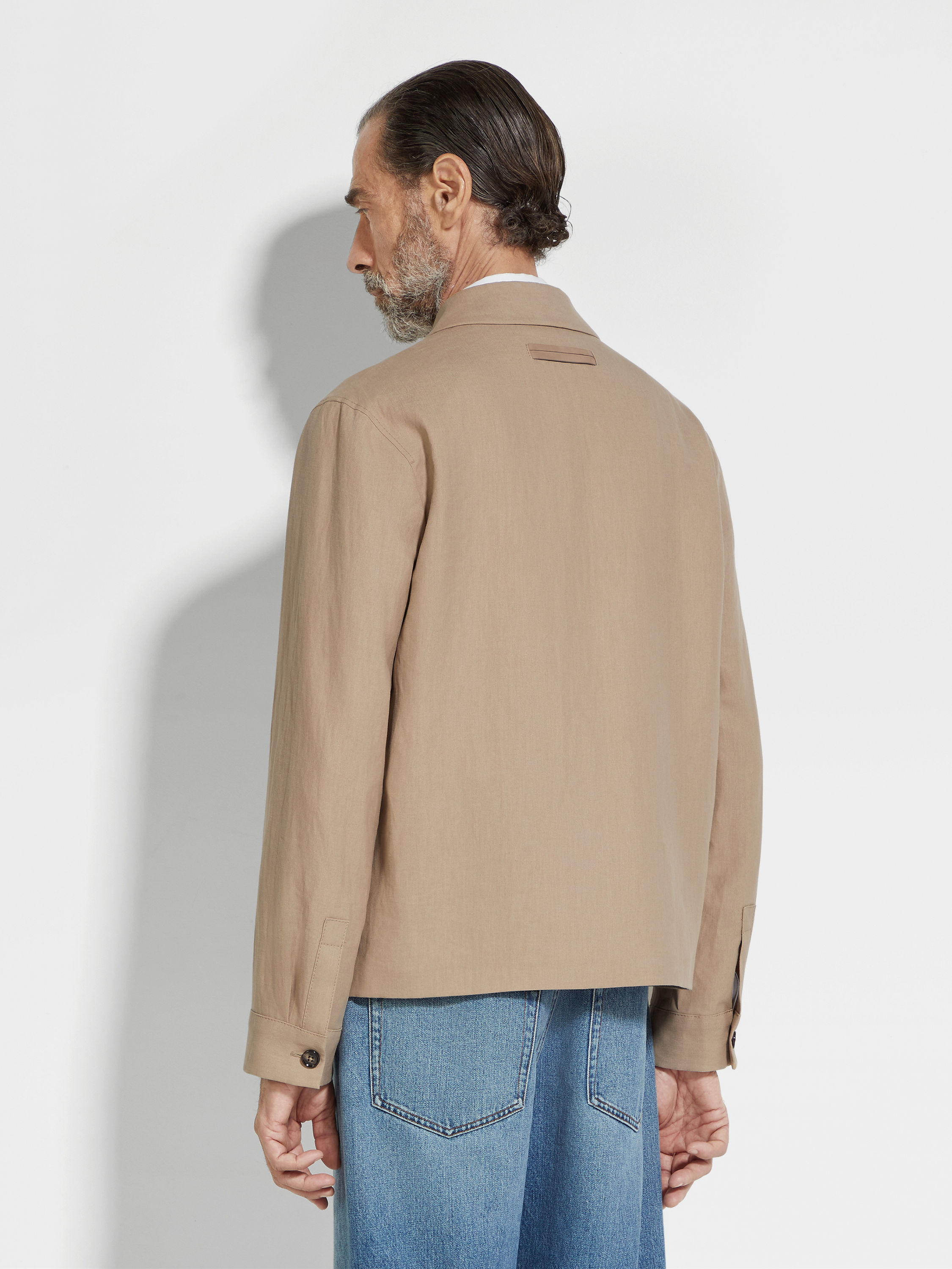 Oasi Lino Chore Jacket Product detail photo #4