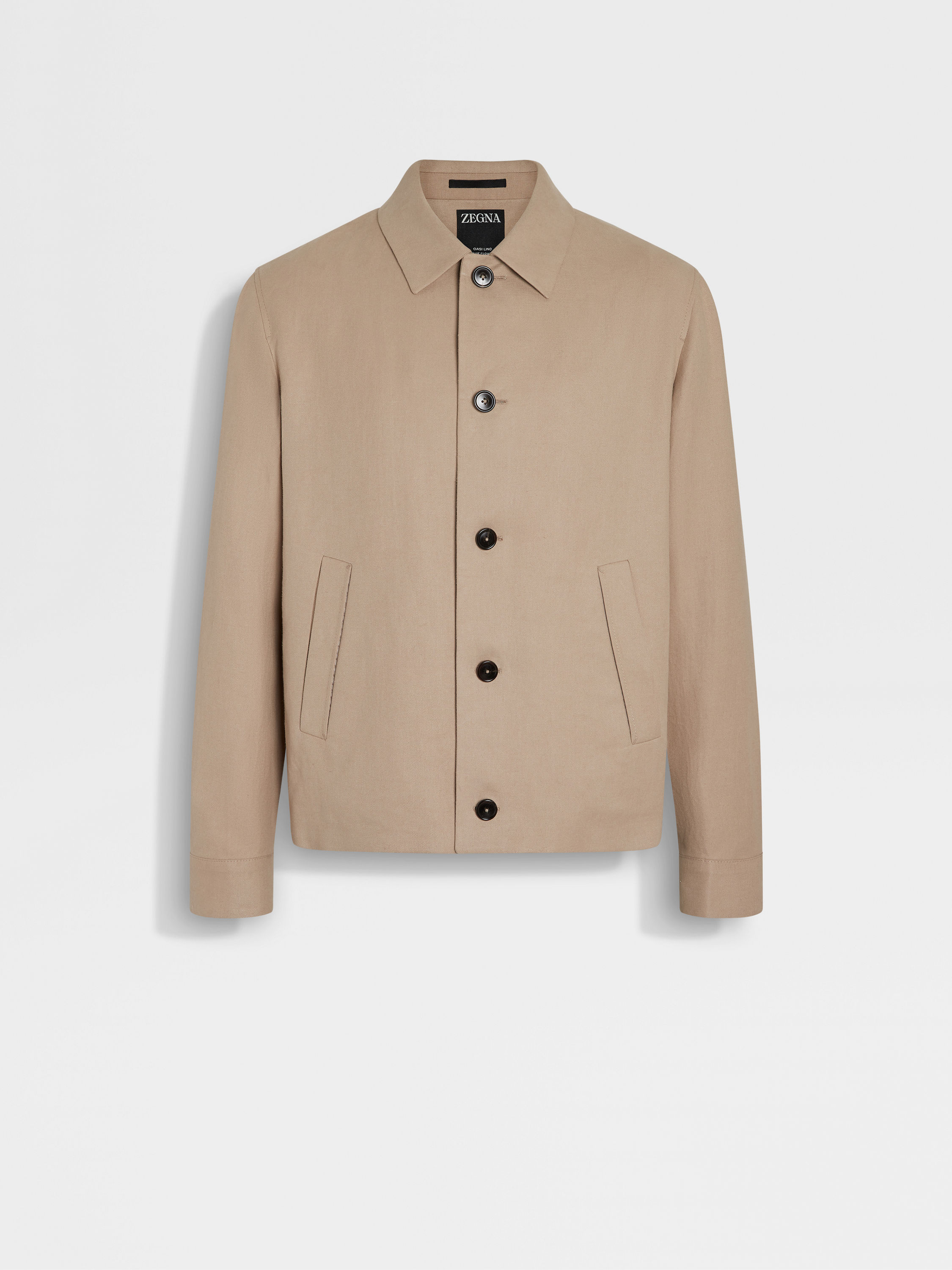 Oasi Lino Blue Flower Chore Jacket Product detail photo #1