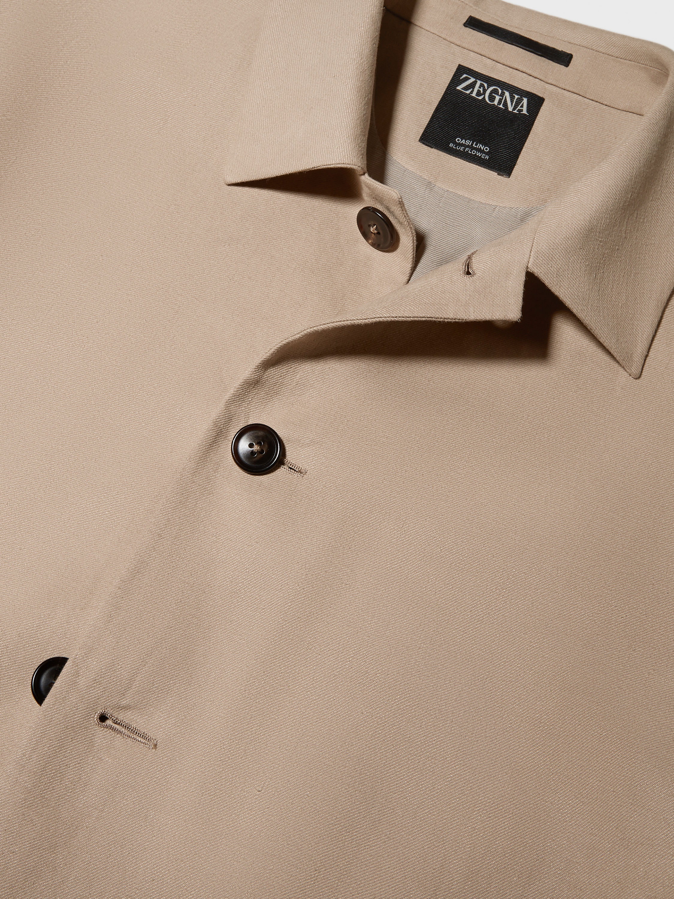 Oasi Lino Blue Flower Chore Jacket Product detail photo #2