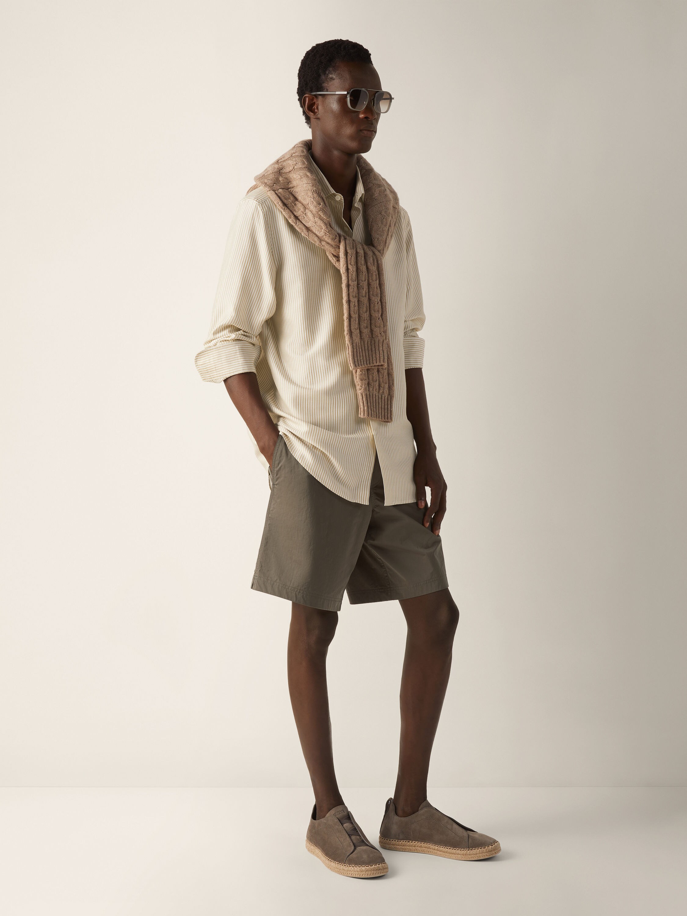 ZEGNA 232 Road Brand Mark Rio Swim Trunks Product detail photo #3