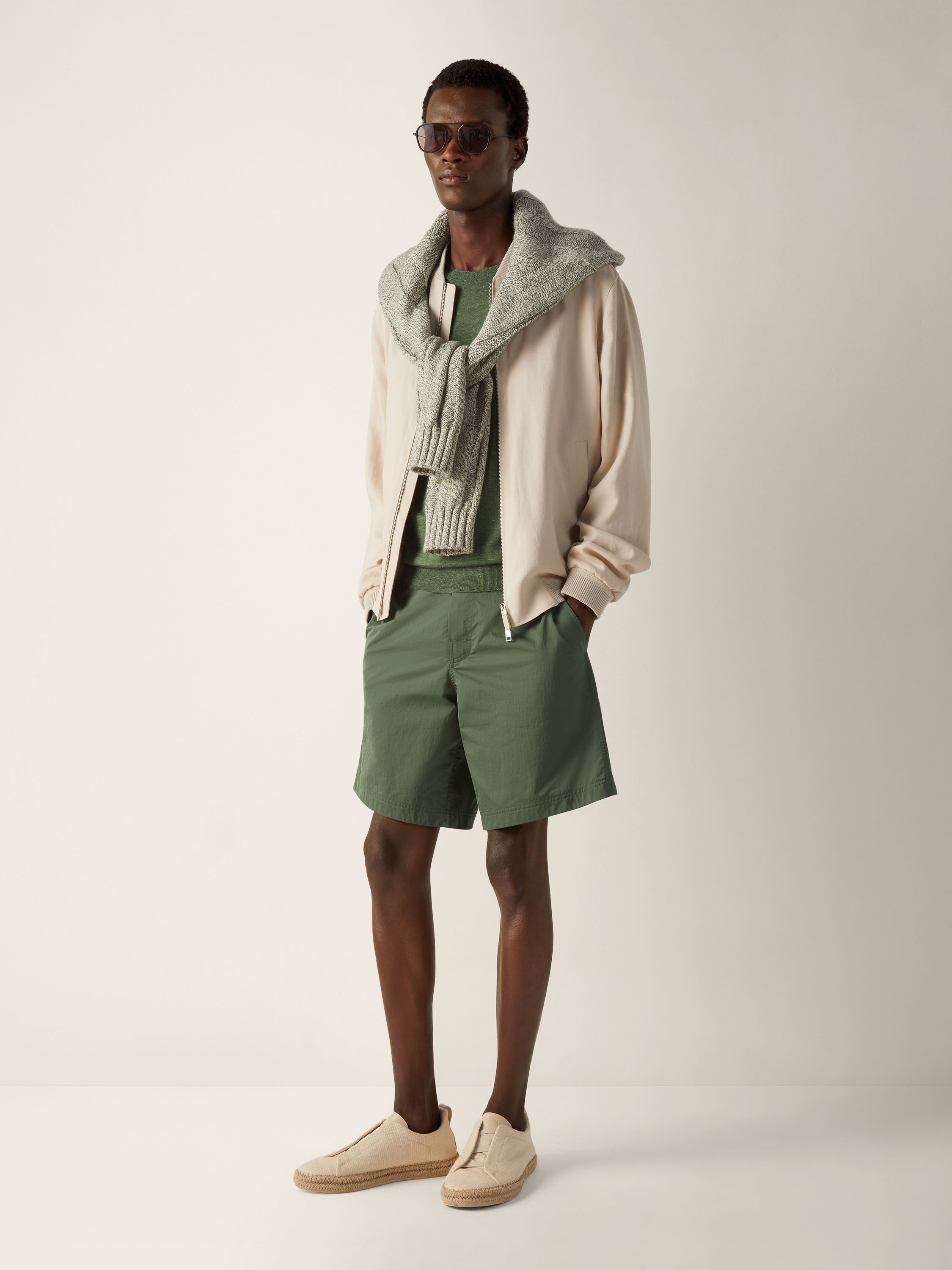 ZEGNA 232 Road Brand Mark Rio Swim Trunks Product detail photo #3