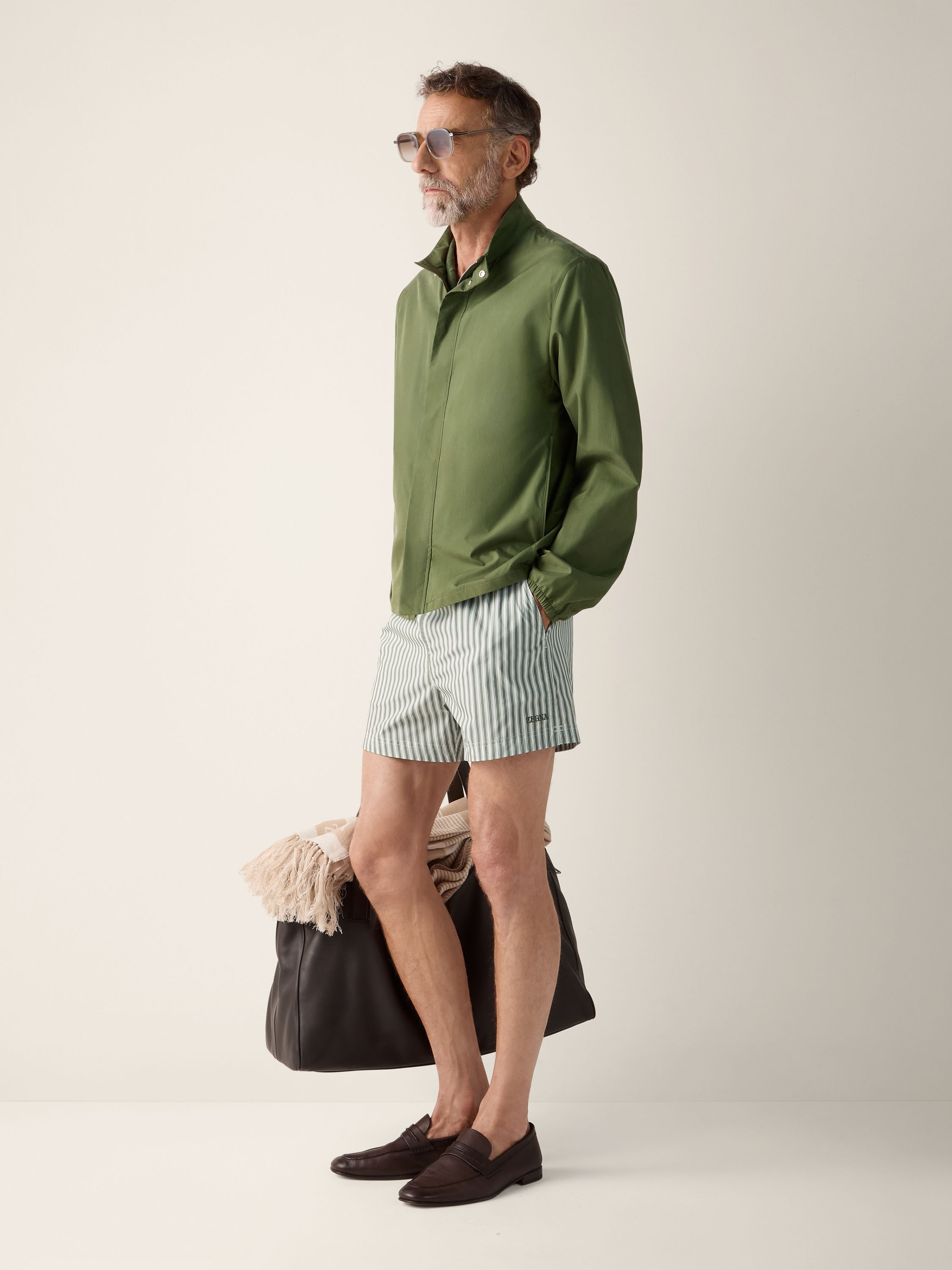 Striped Swim Trunks Product detail photo #3