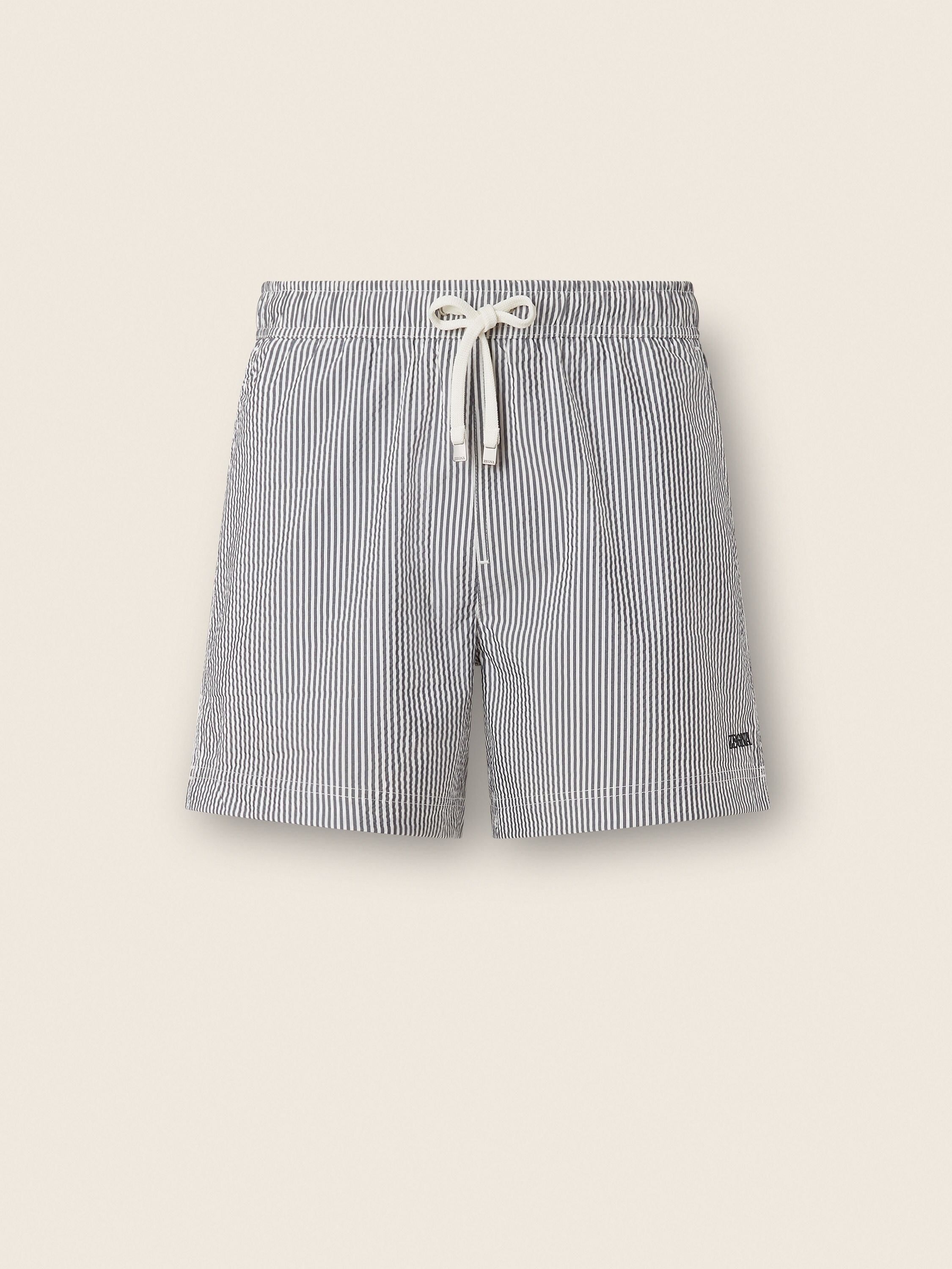 Striped Swim Trunks Main product photo