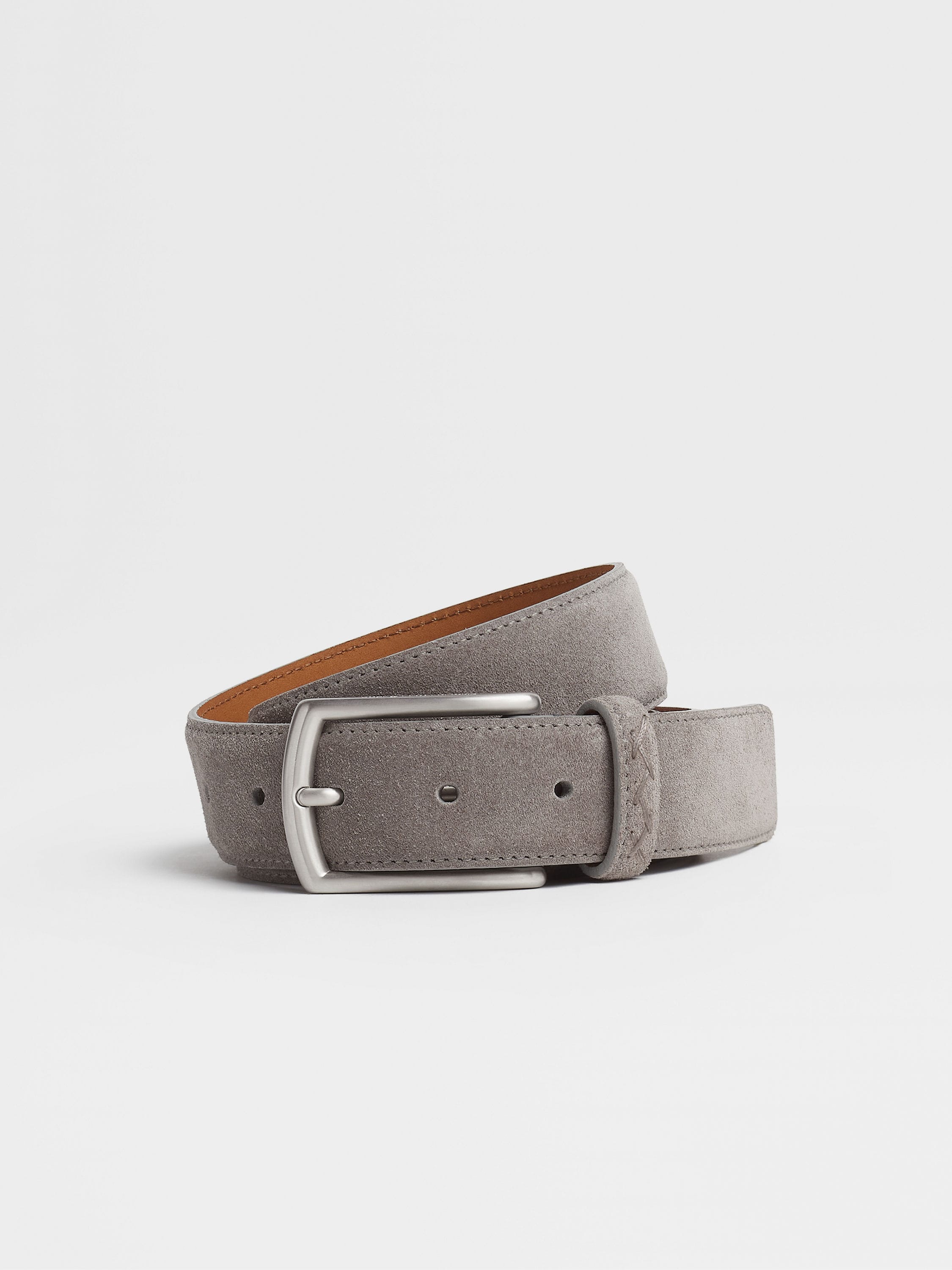 Dark Grey Suede Free-sized Belt