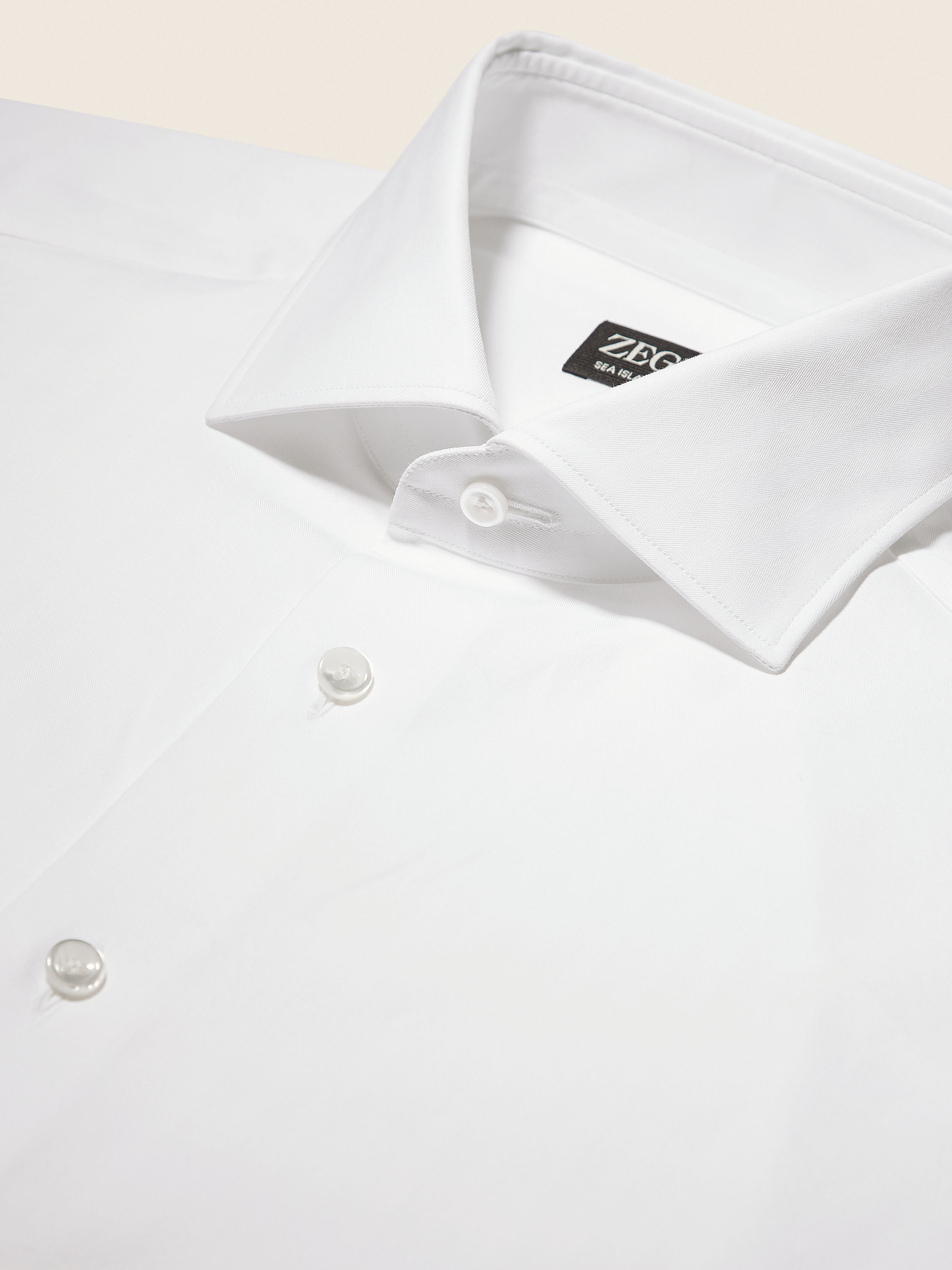 White Sea Island Cotton Shirt Product detail photo #2