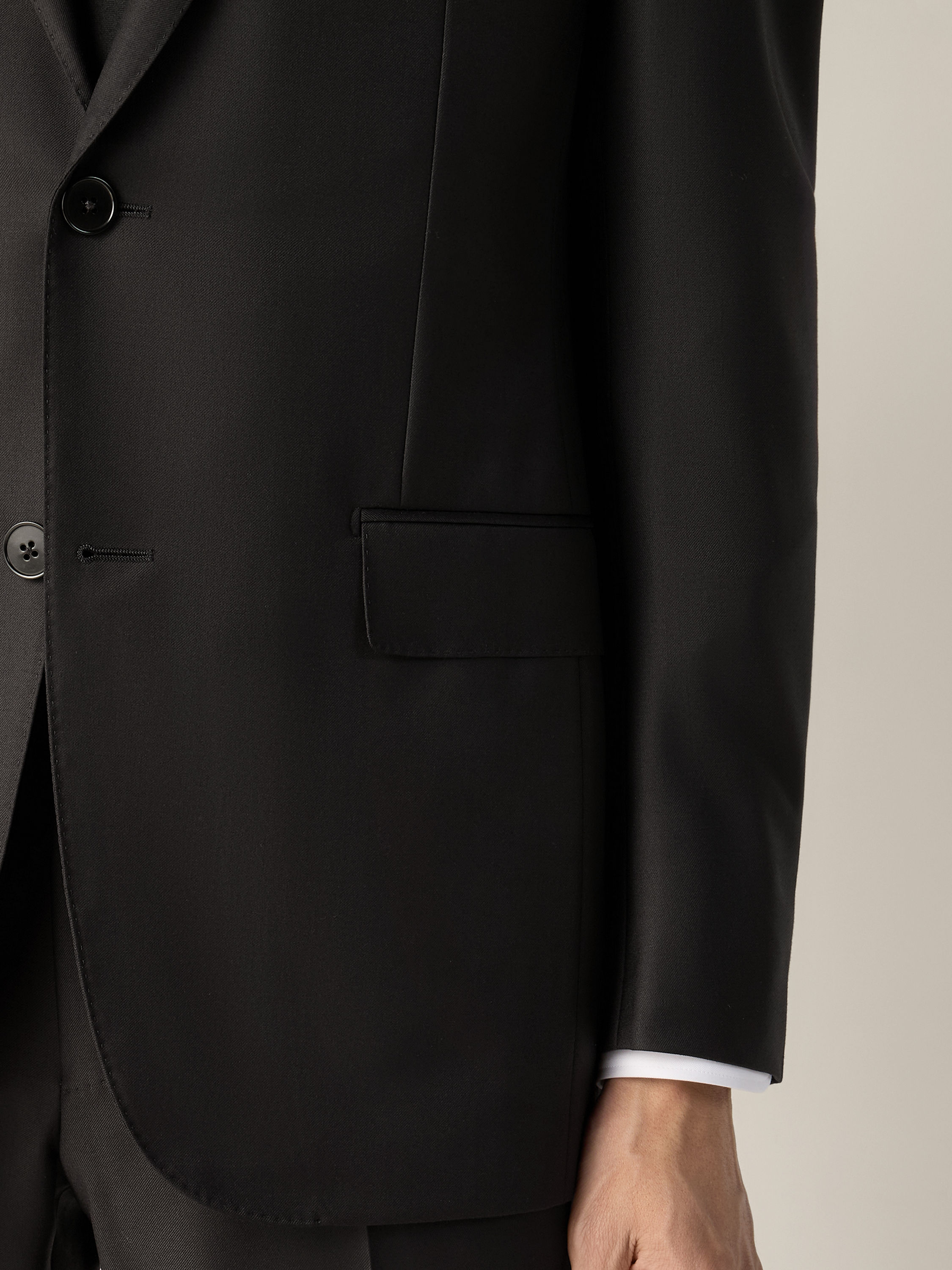 Black Trofeo Wool Suit Product detail photo #2