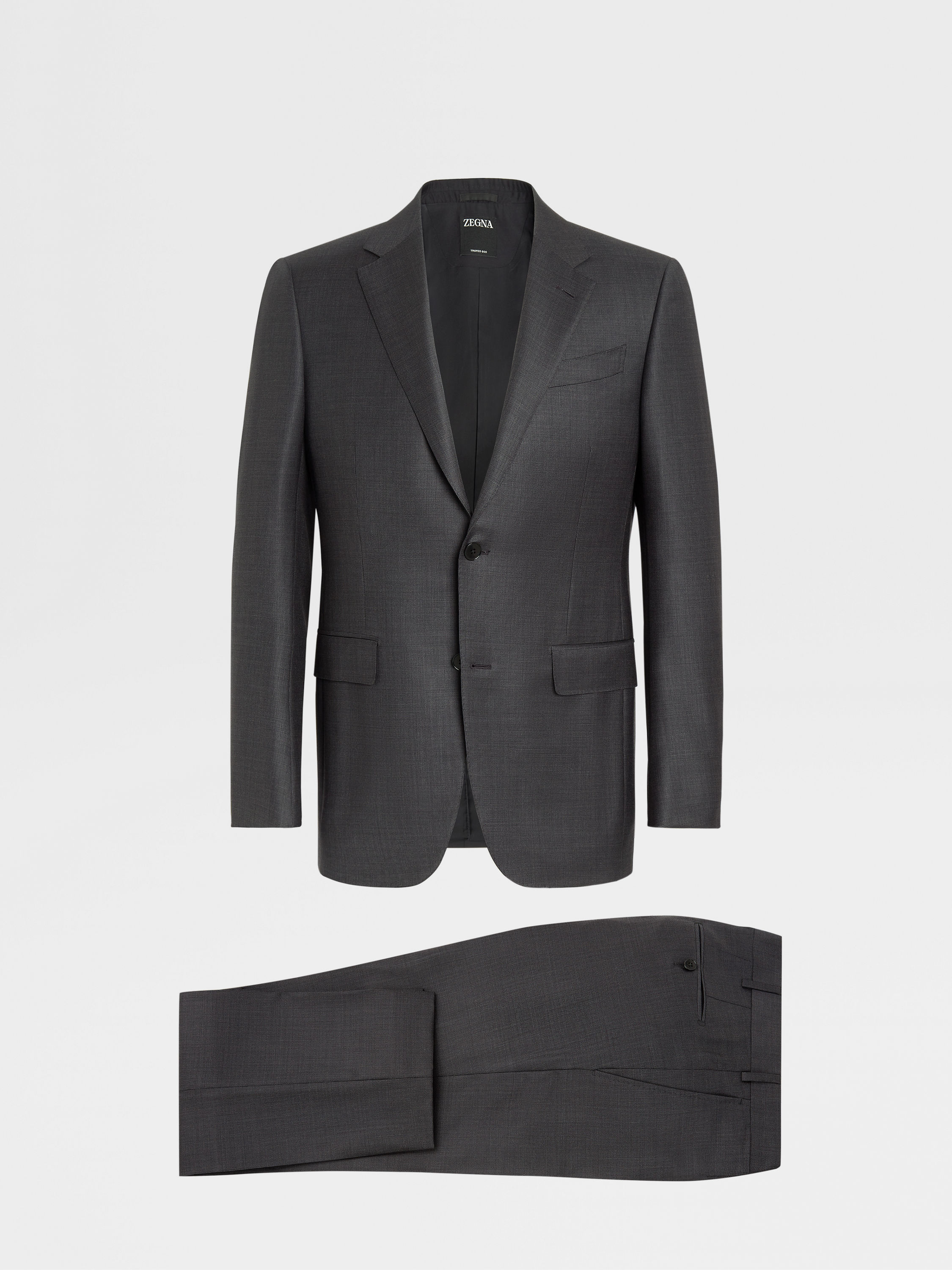 Dark Grey Trofeo Wool Suit Product detail photo #1