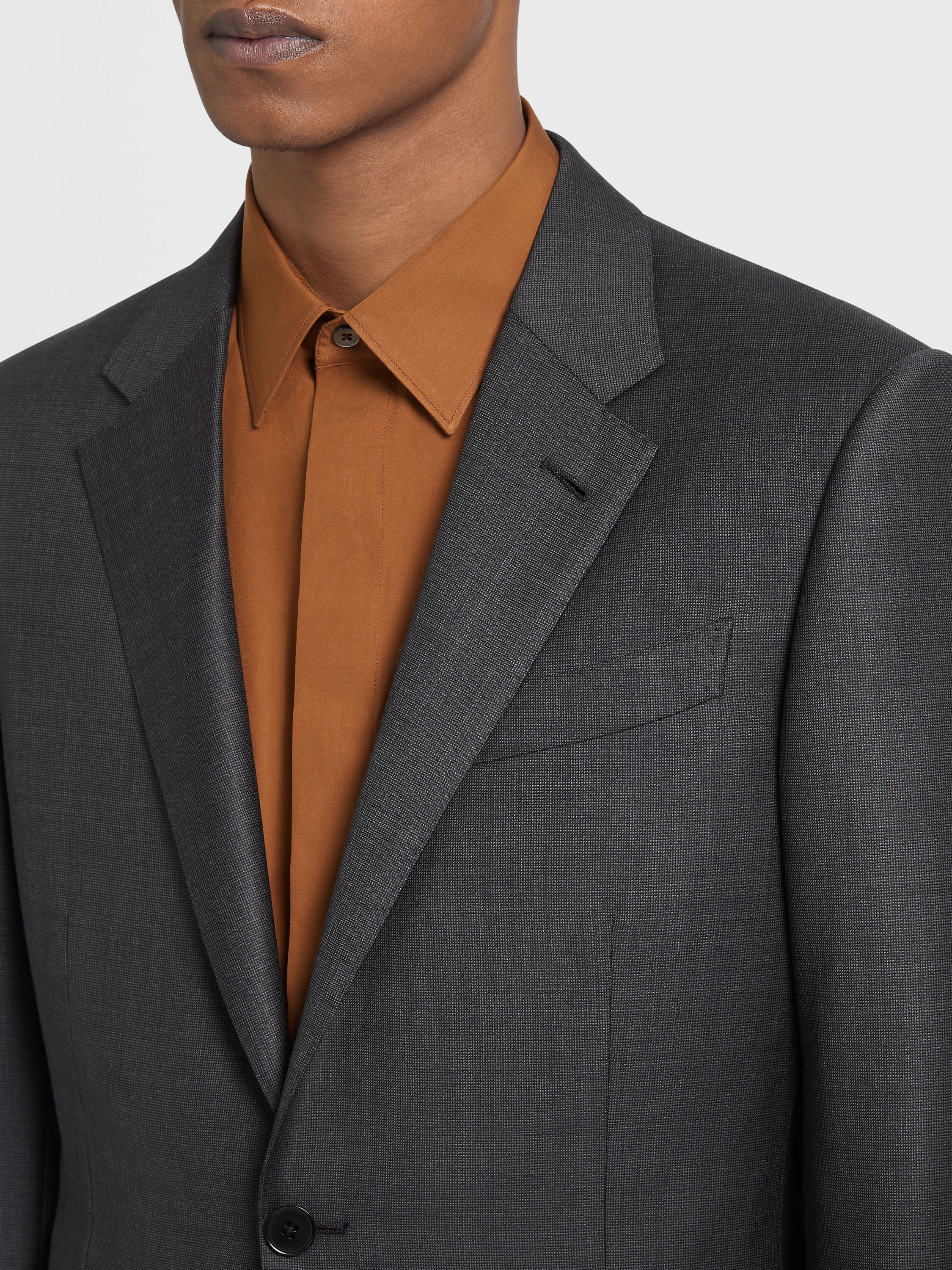 Dark Grey Trofeo Wool Suit Product detail photo #2
