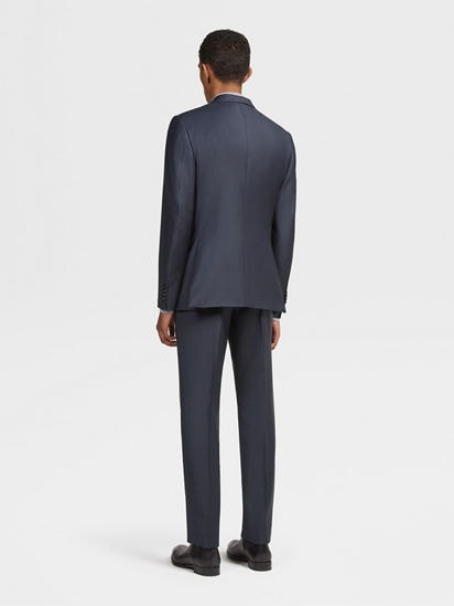 Dark Blue Trofeo Wool Suit SS25 22452160 | Zegna MO