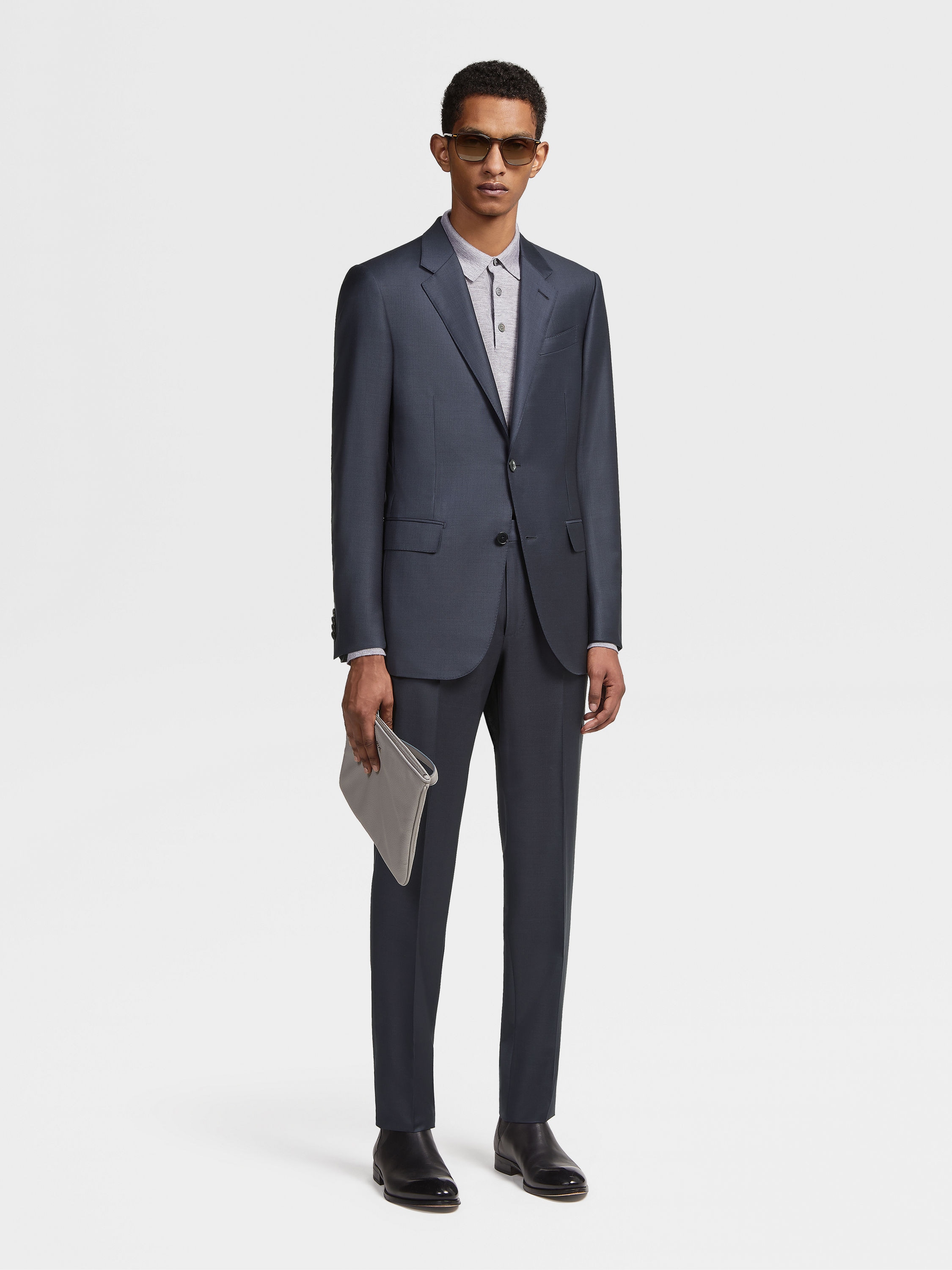 Dark Blue Trofeo Wool Suit Main product photo