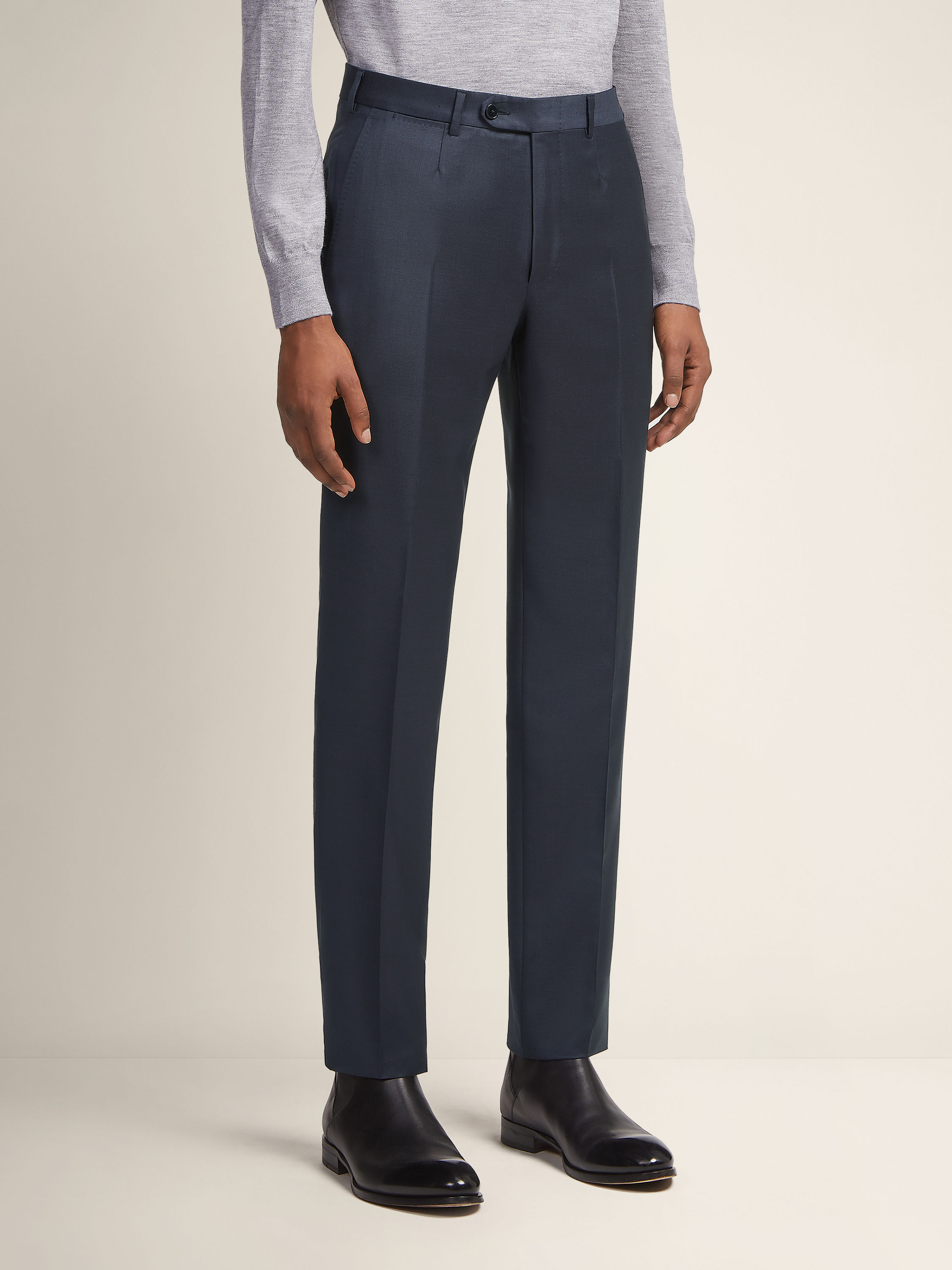 深蓝色 Trofeo 羊毛西装 產品細節圖 #4