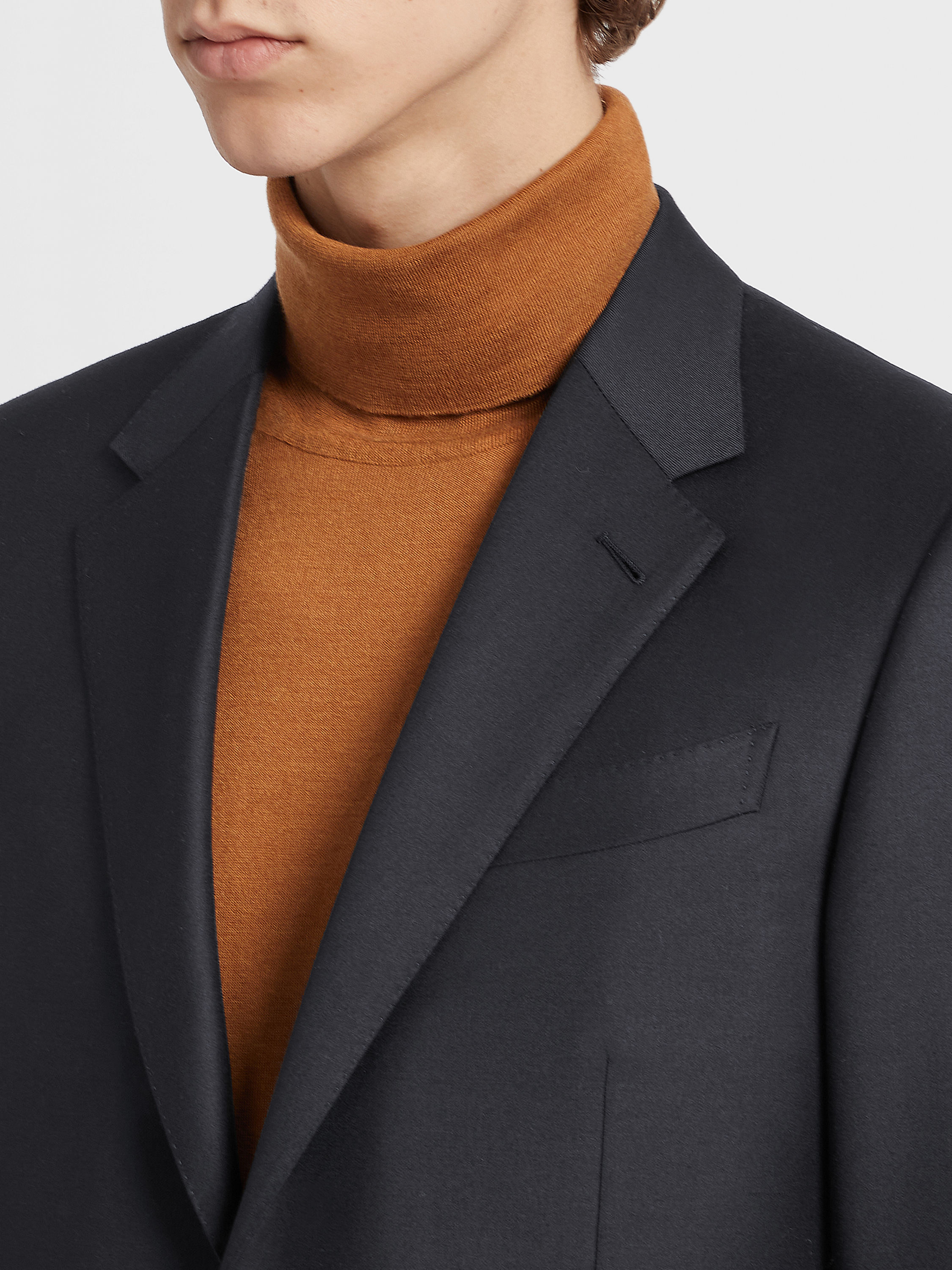 Navy Blue Trofeo Wool Suit Product detail photo #2