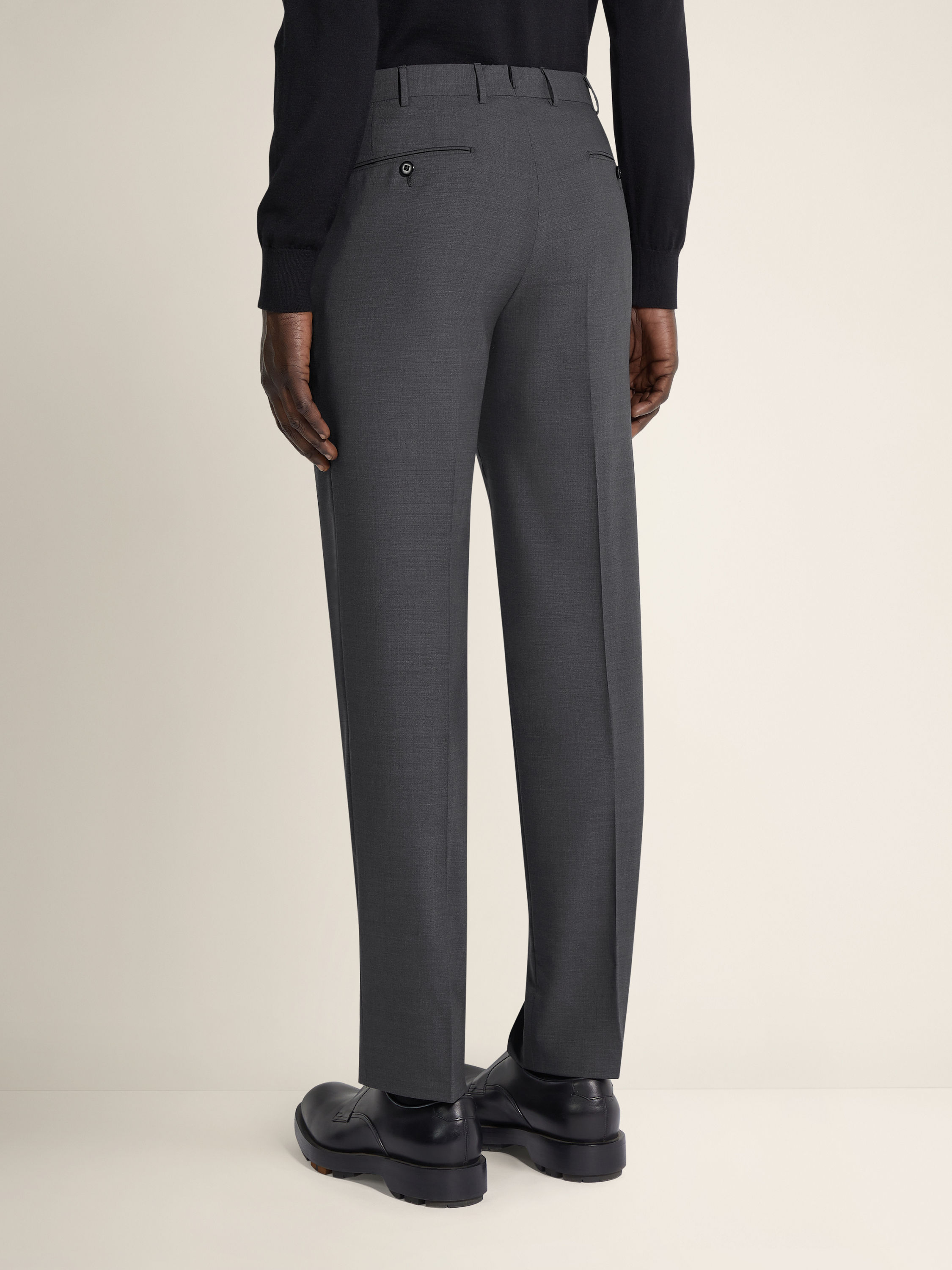 Dark Grey High Performance™ Wool Pants Product detail photo #4