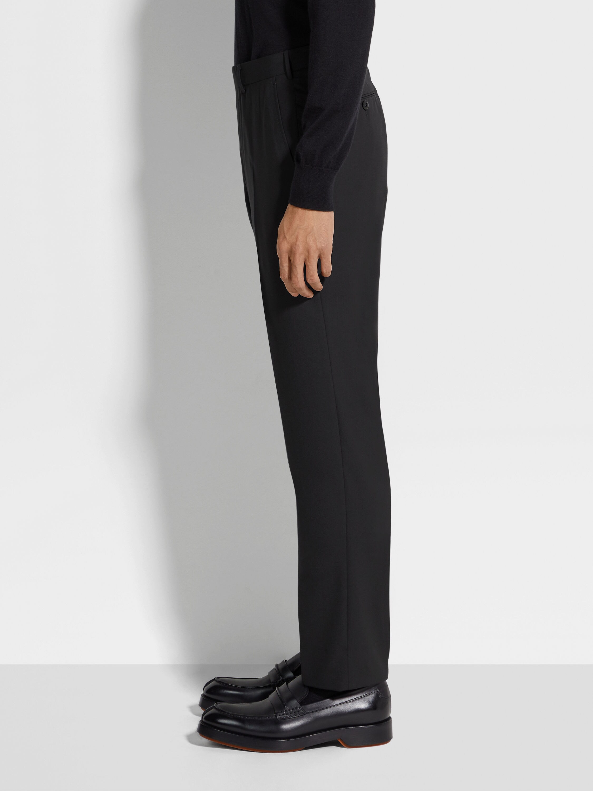 黑色 High Performance™ 羊毛长裤 產品細節圖 #2