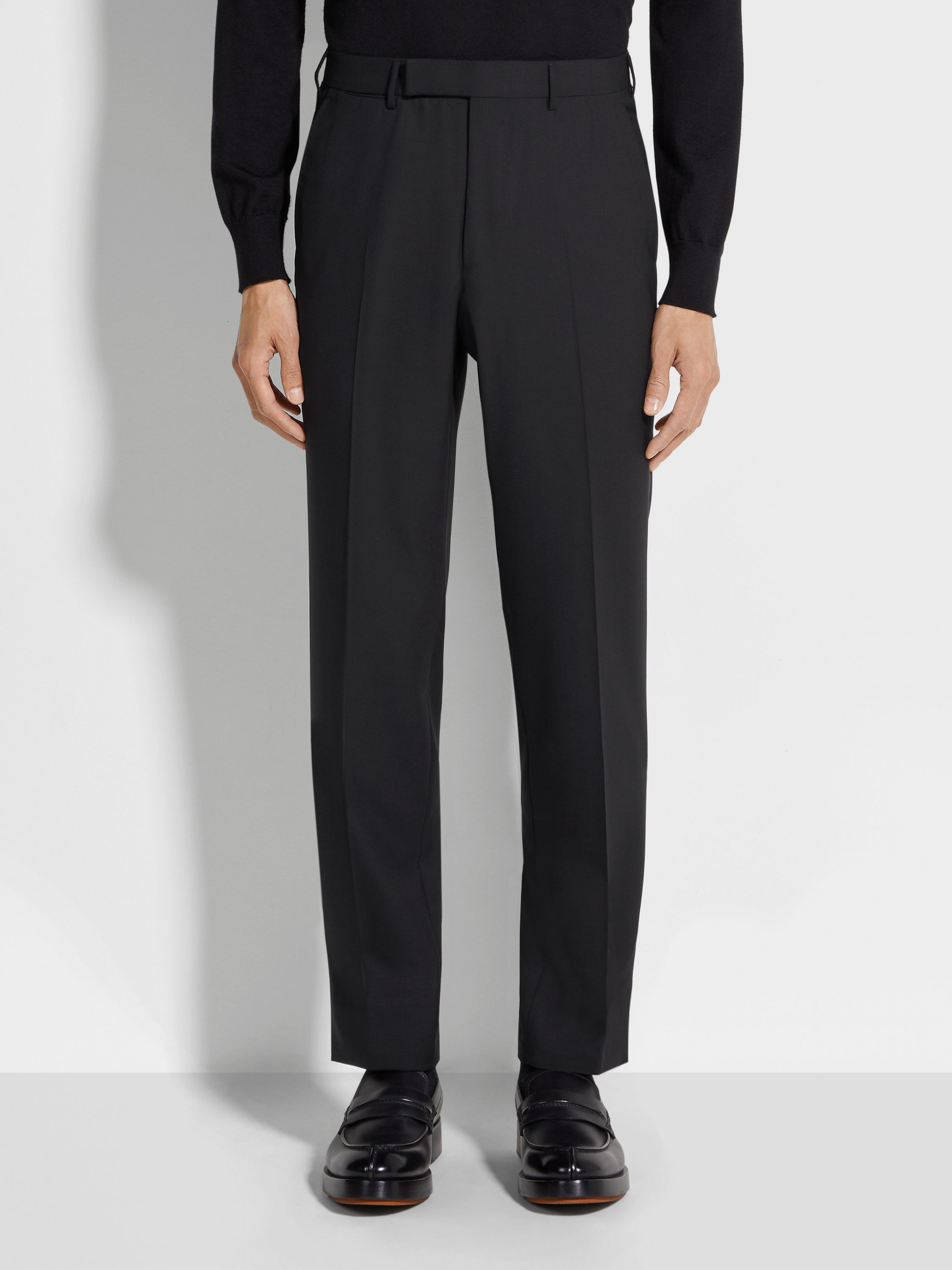 黑色 High Performance™ 羊毛长裤 產品細節圖 #3