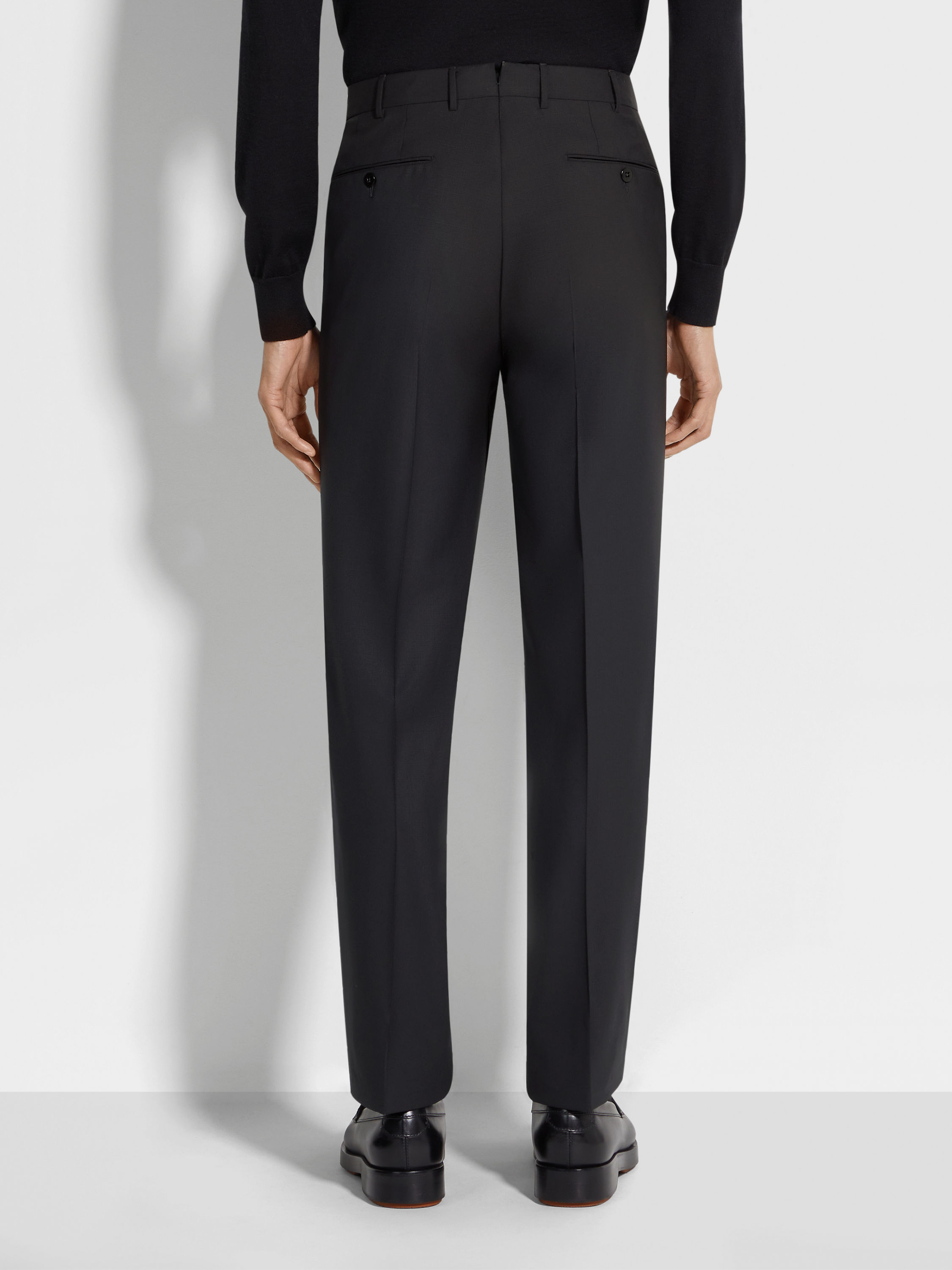 黑色 High Performance™ 羊毛长裤 產品細節圖 #4