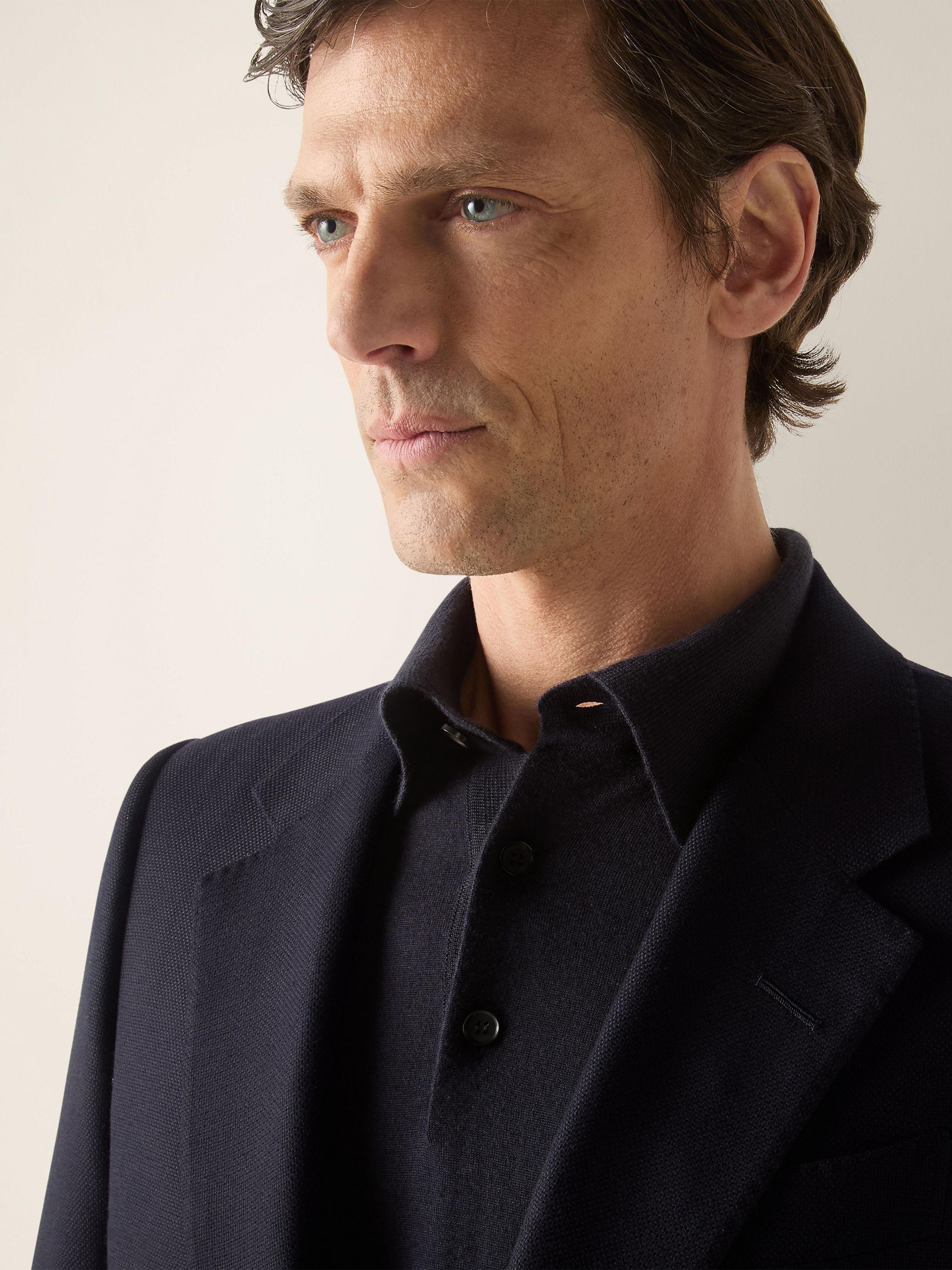 Navy Blue Trofeo 15milmil15 Wool Jacket Product detail photo #2