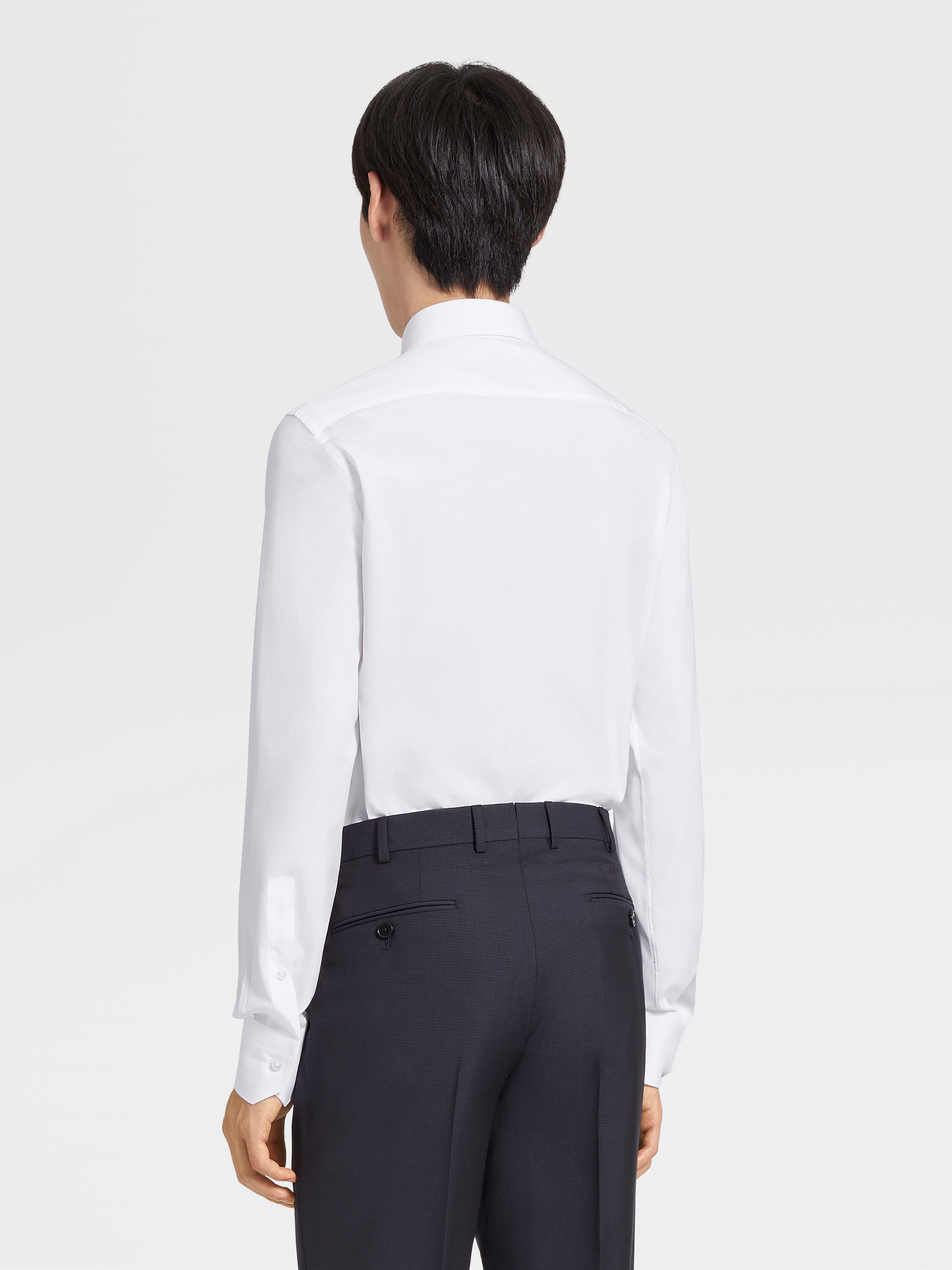 白色 Trofeo™ Comfort 棉质衬衫 產品細節圖 #3