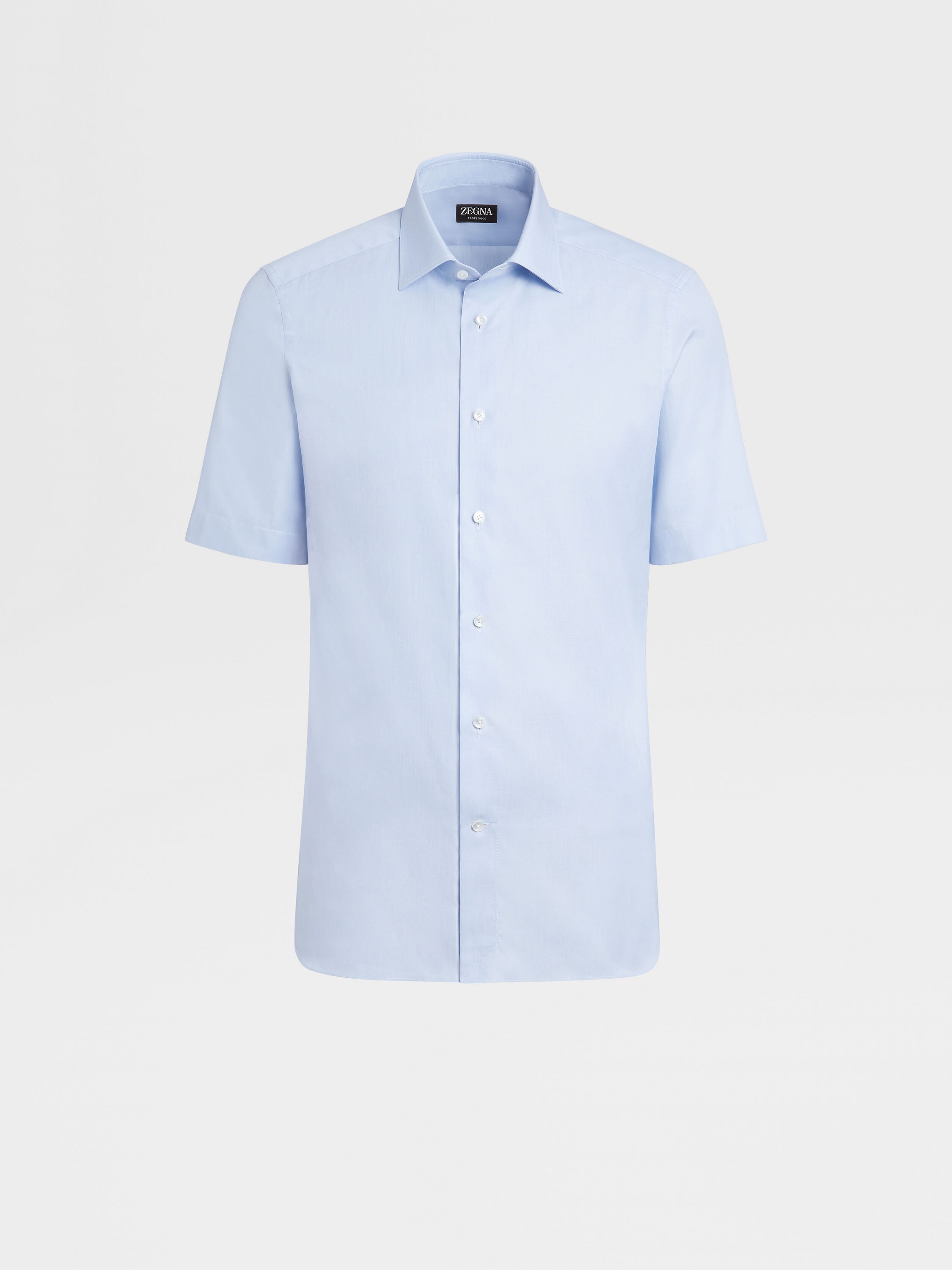 Light Blue Trofeo™ 600 Cotton and Silk Shirt