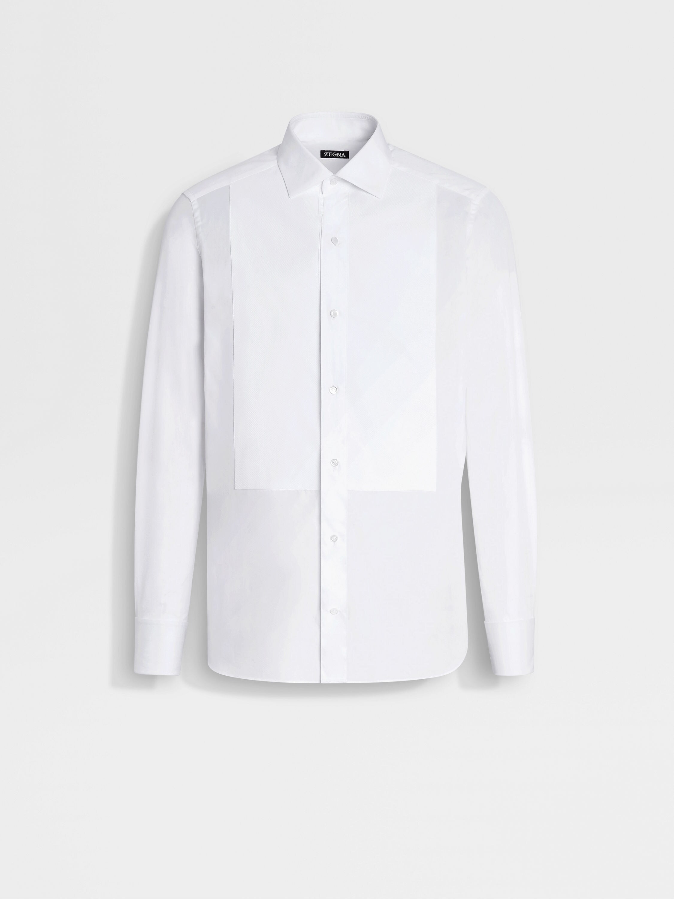 荧光白棉质礼服衬衫 產品主圖
