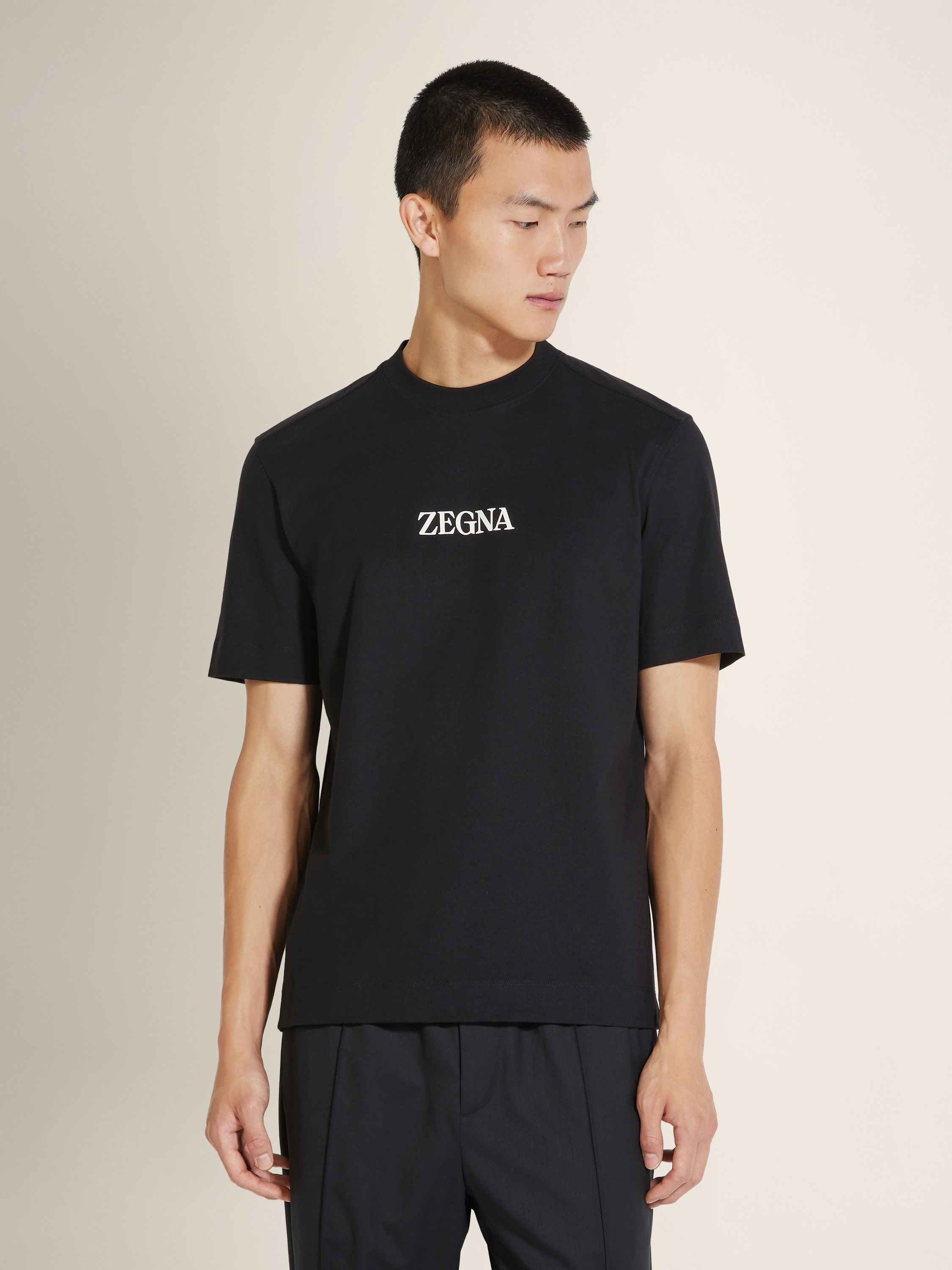 Black #UseTheExisting™ Cotton T-shirt Product detail photo #3