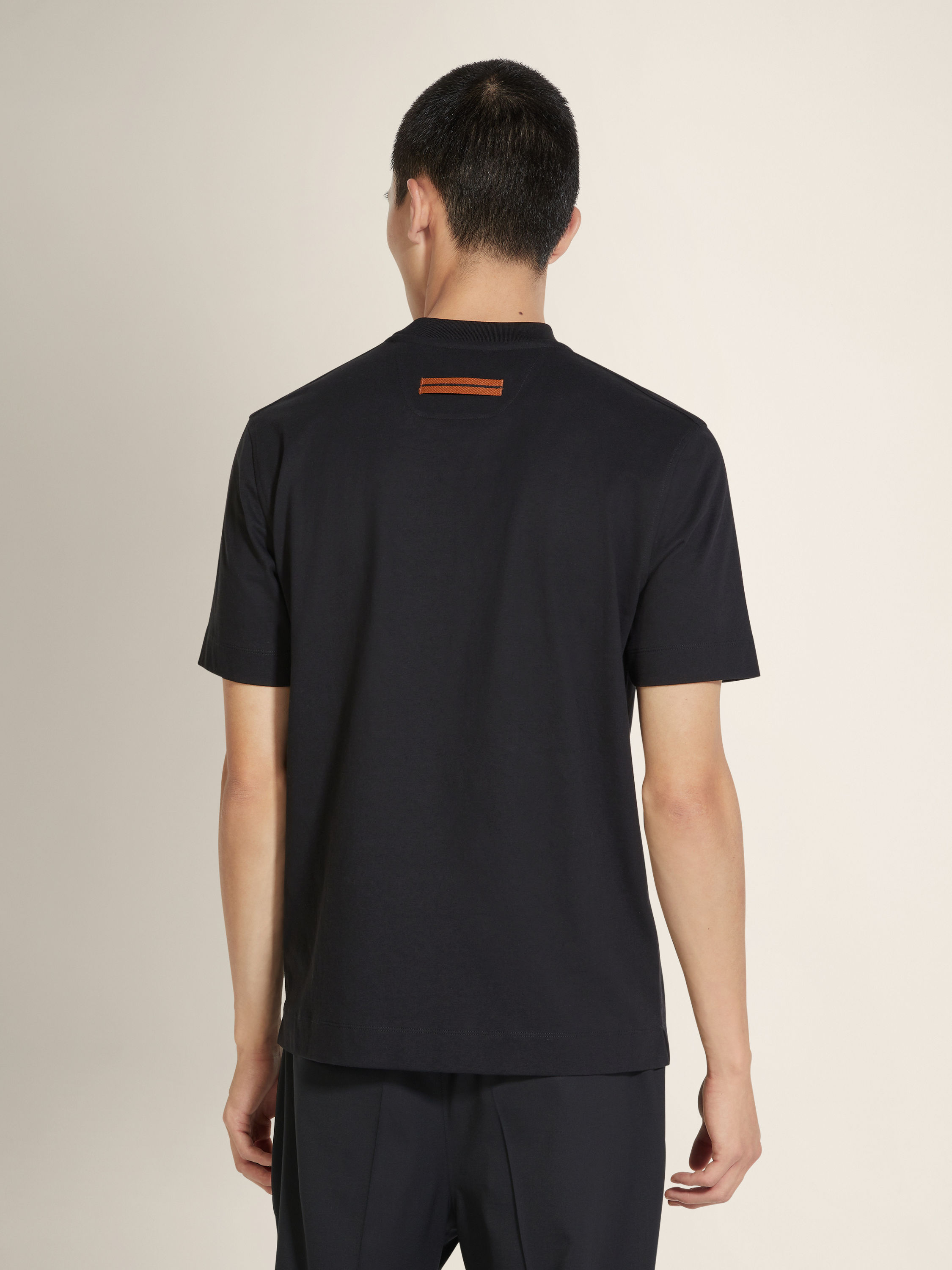 Black #UseTheExisting™ Cotton T-shirt Product detail photo #4