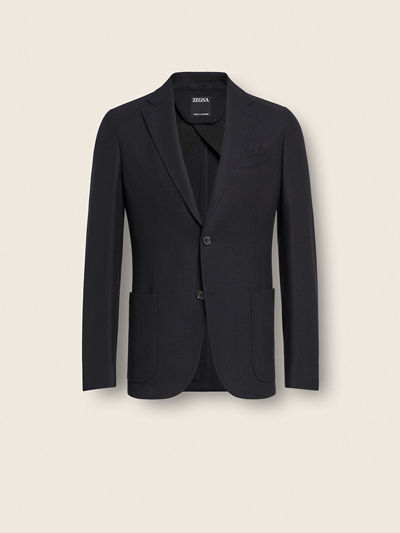 黑色 trofeo64 山羊绒休闲西装外套