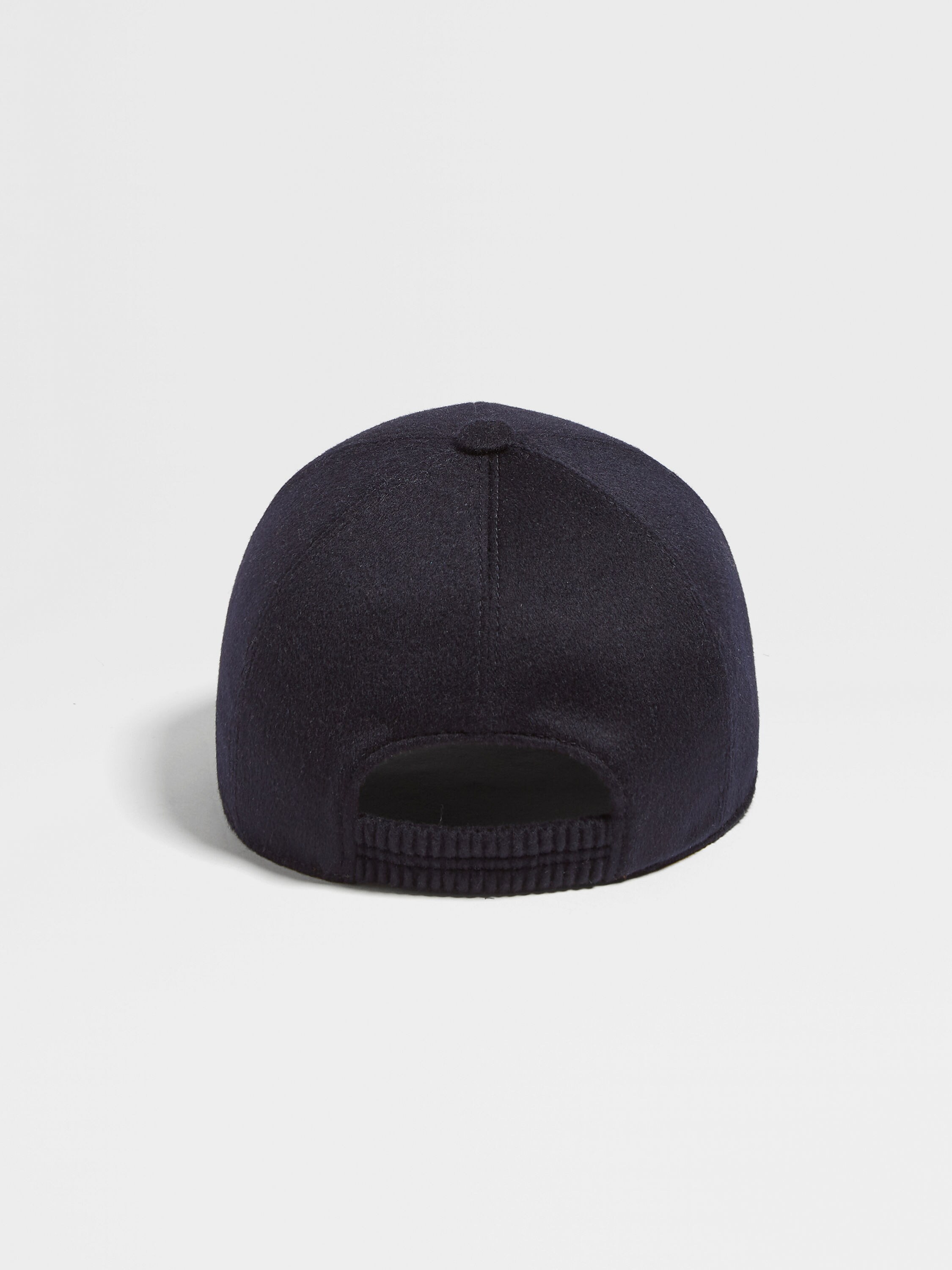 Dark Blue Oasi Cashmere Baseball Cap Product detail photo #2