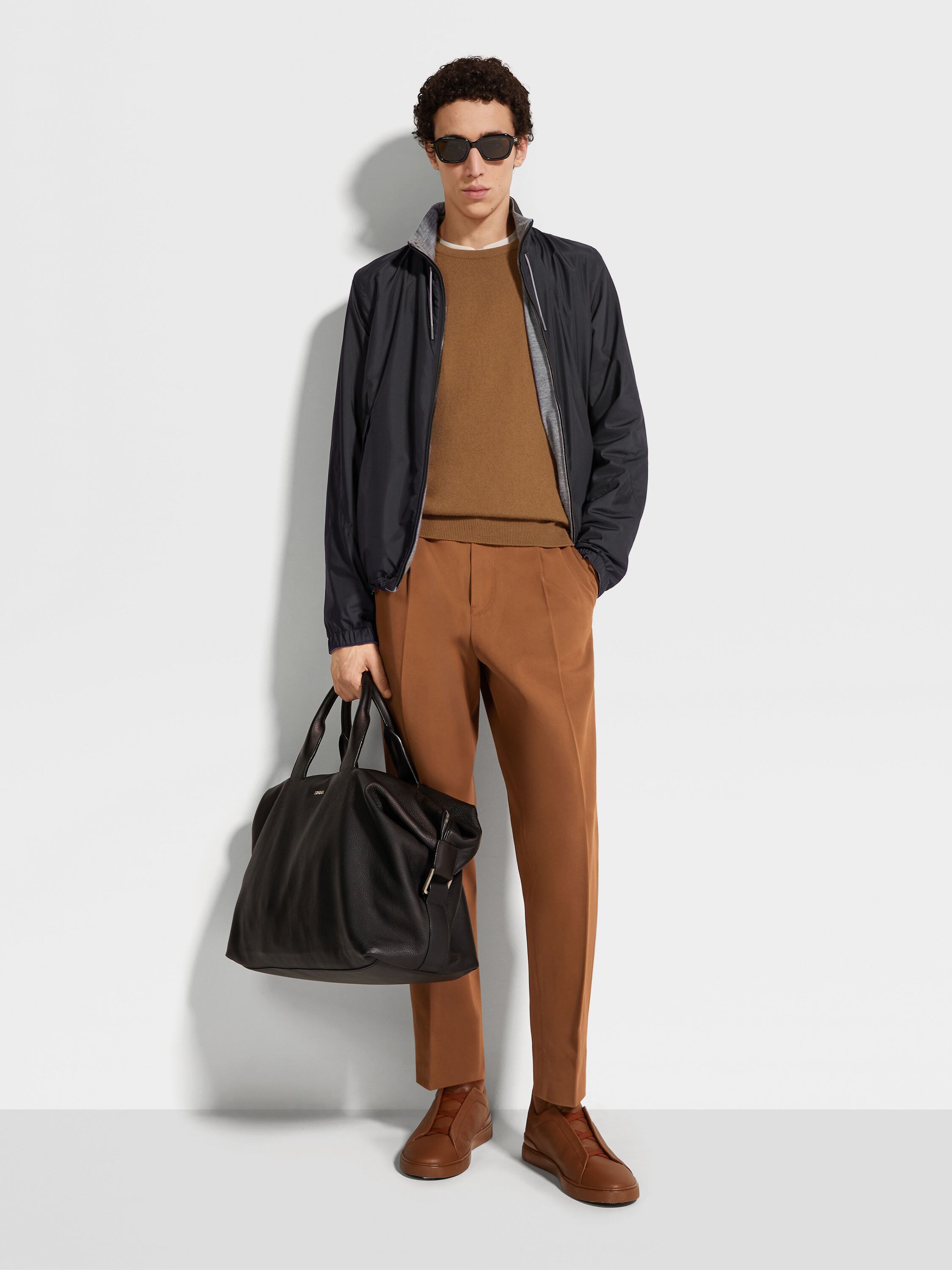 Microfiber Reversible Brezza Blouson Product detail photo #1