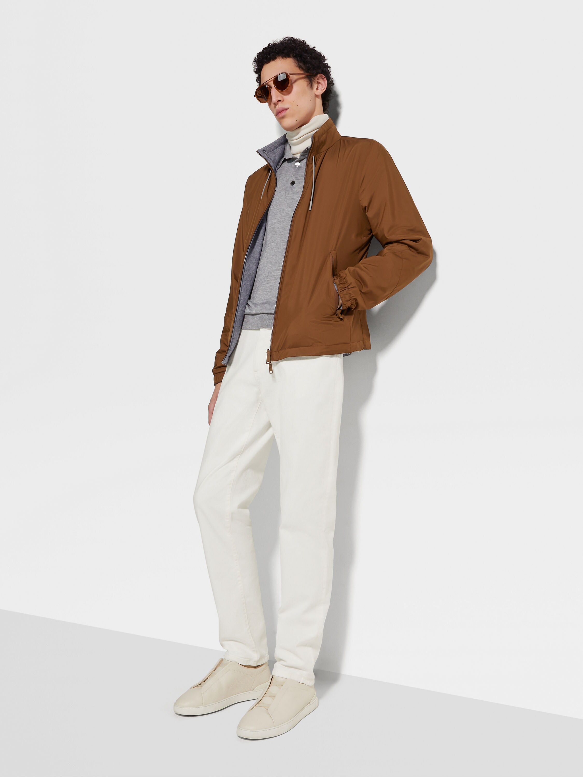 Microfiber Reversible Brezza Blouson Product detail photo #1