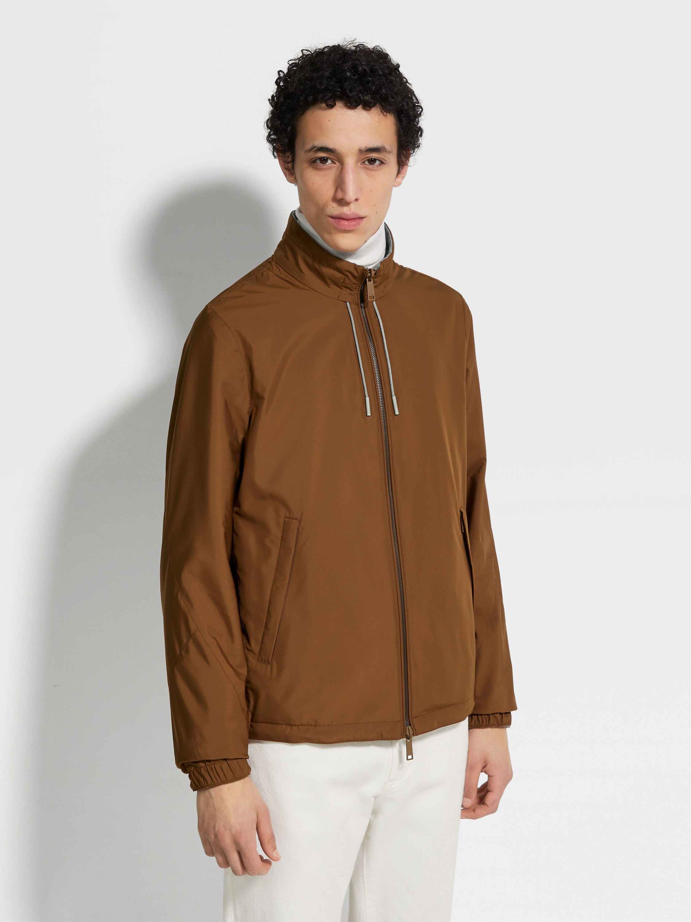 Microfiber Reversible Brezza Blouson Product detail photo #3