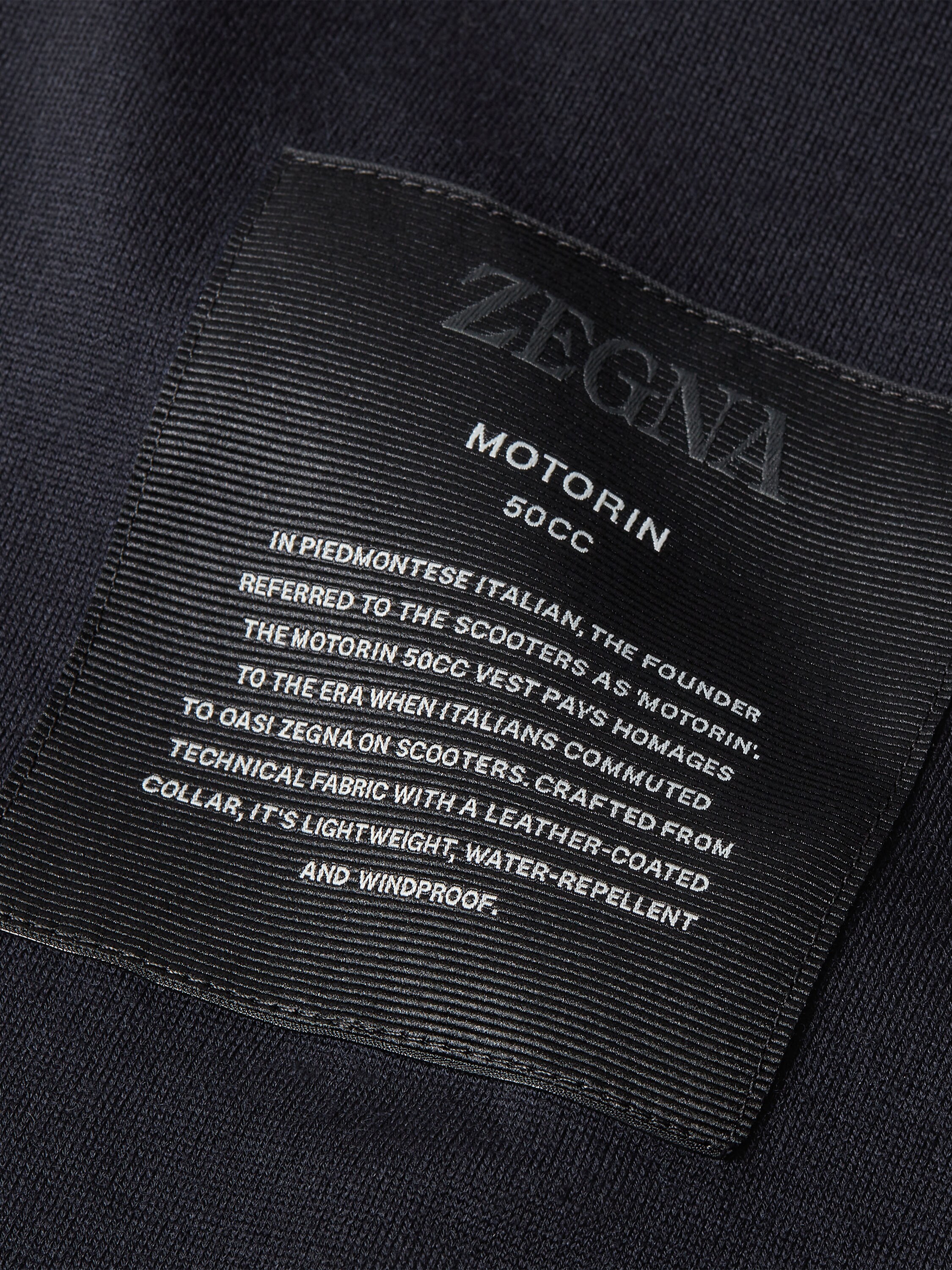 Navy Blue Microfiber Motorin 50cc Vest Product detail photo #2