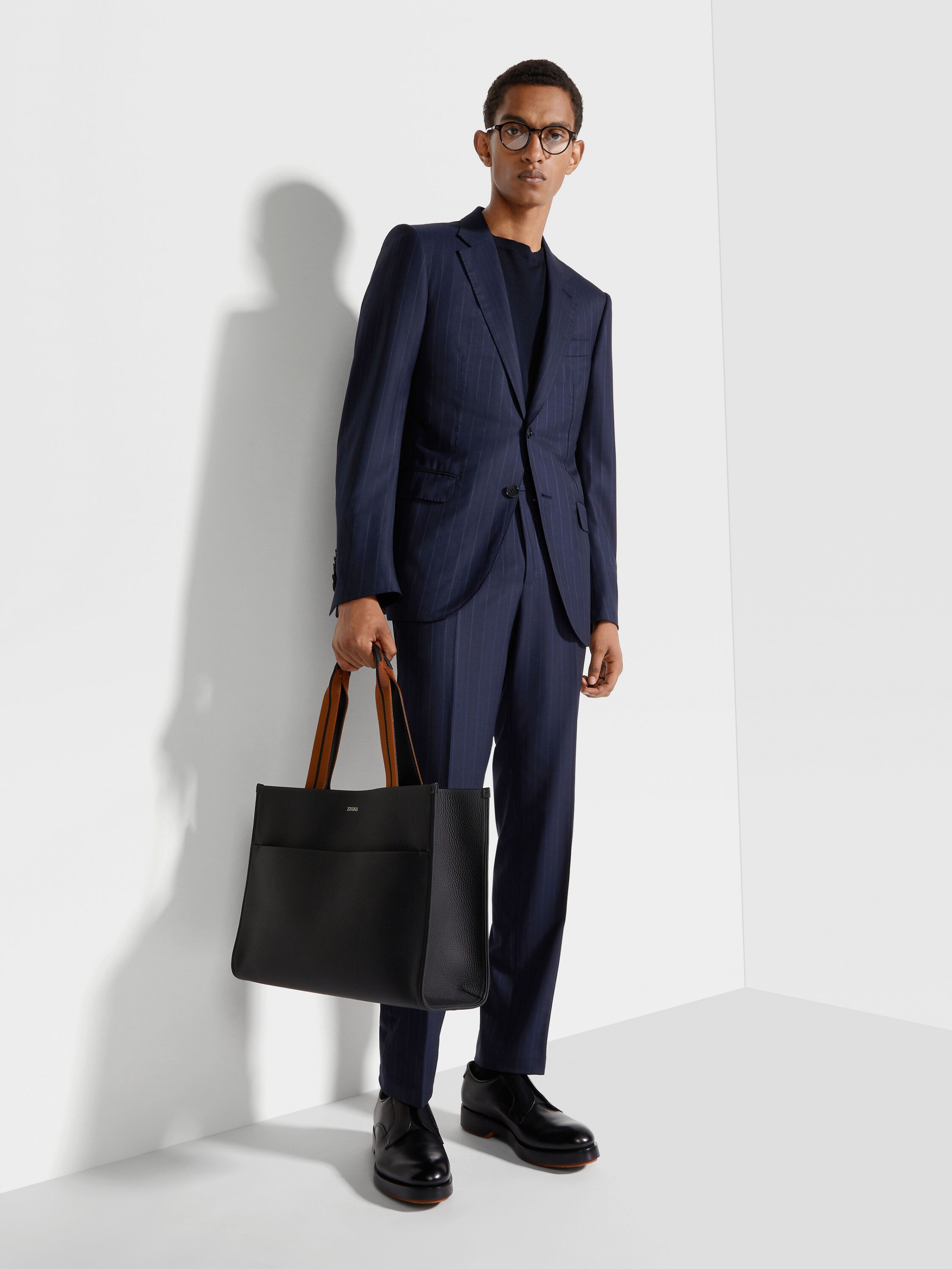 Navy Blue Premium Cotton T-shirt Product detail photo #2