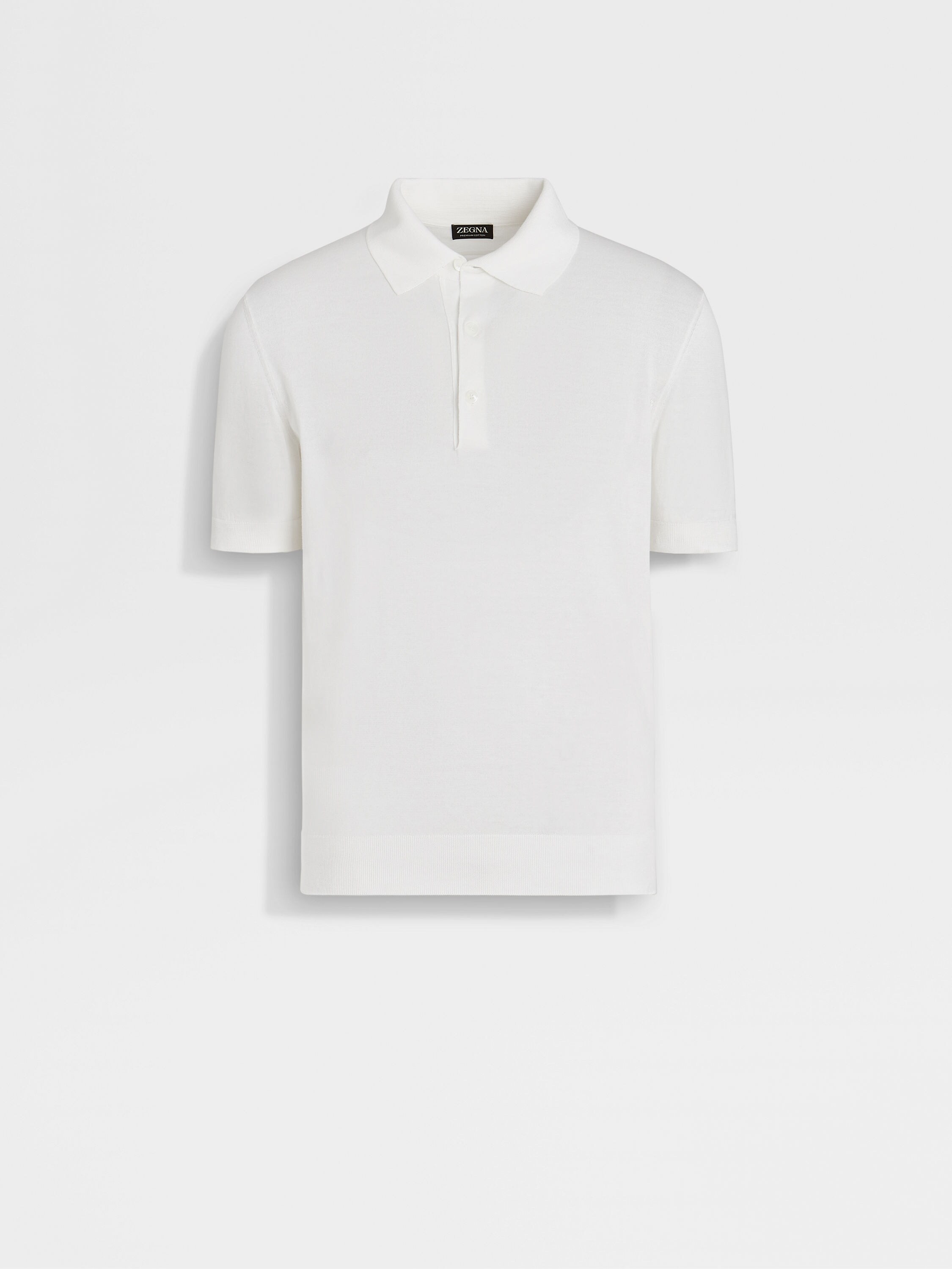 White Premium Cotton Polo Shirt