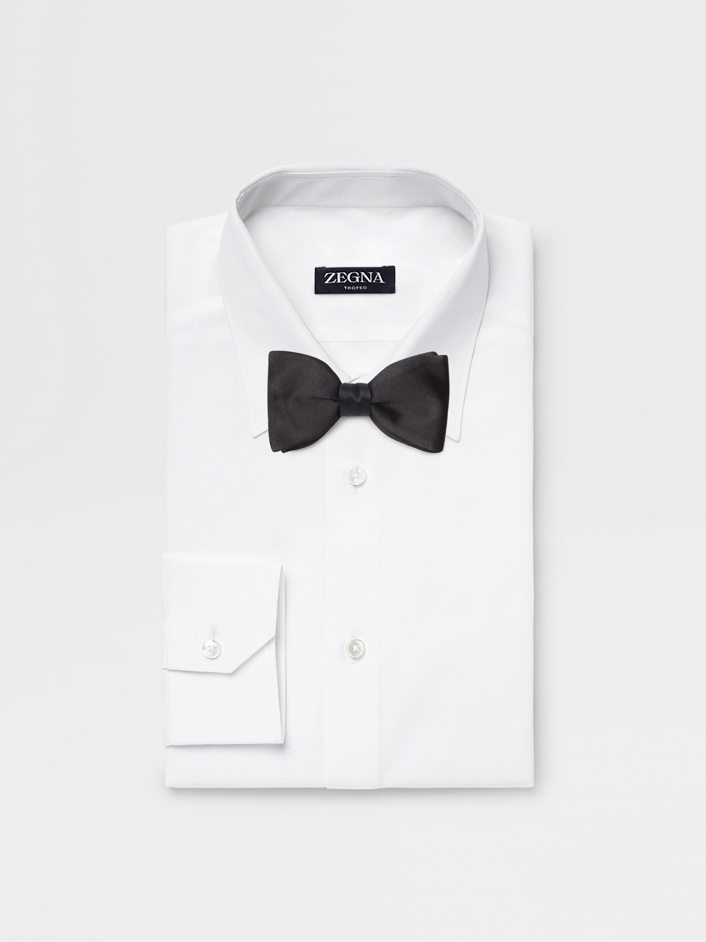 Black Silk Bow Tie Product detail photo #2