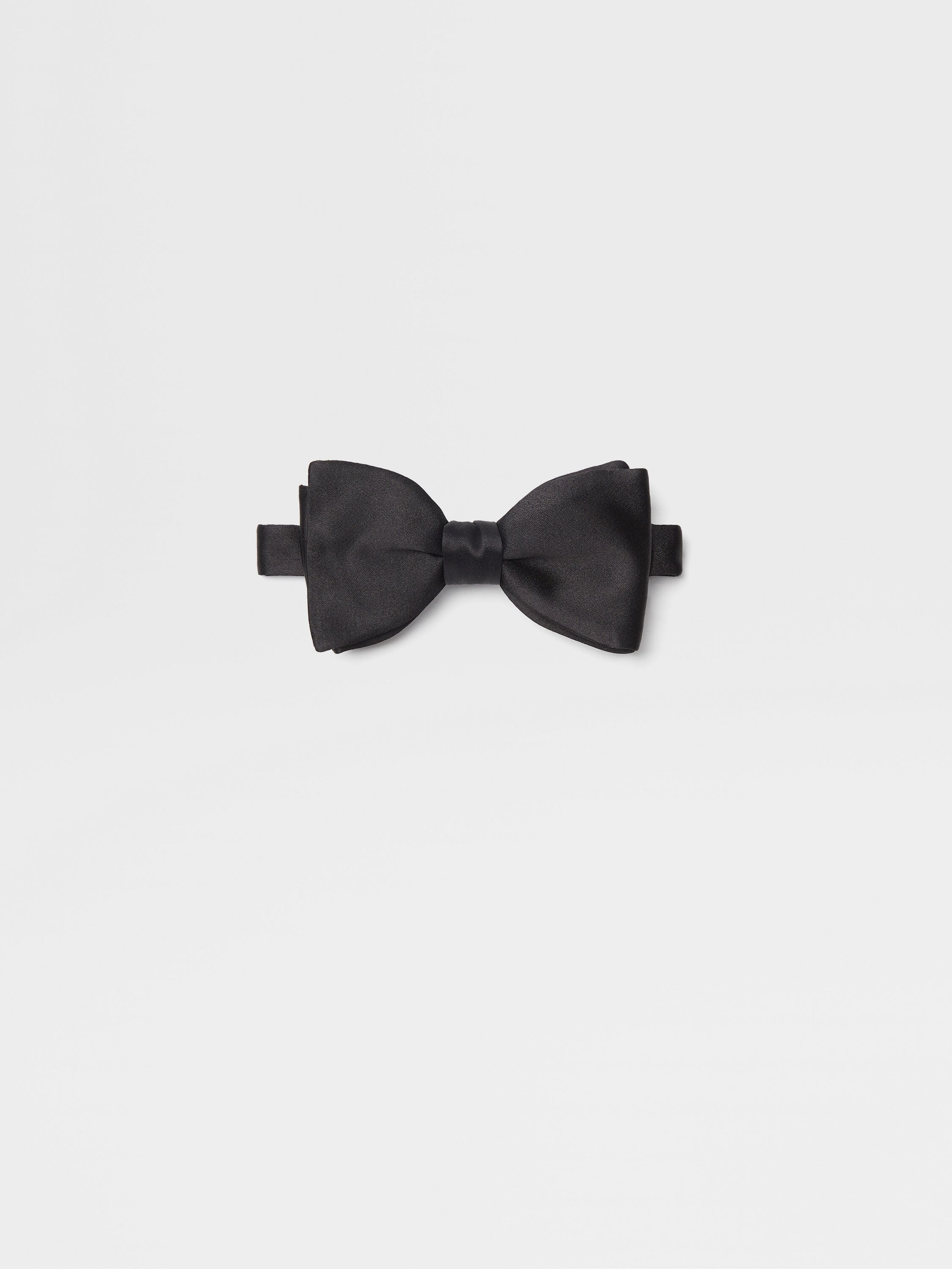 Black Silk Bowtie