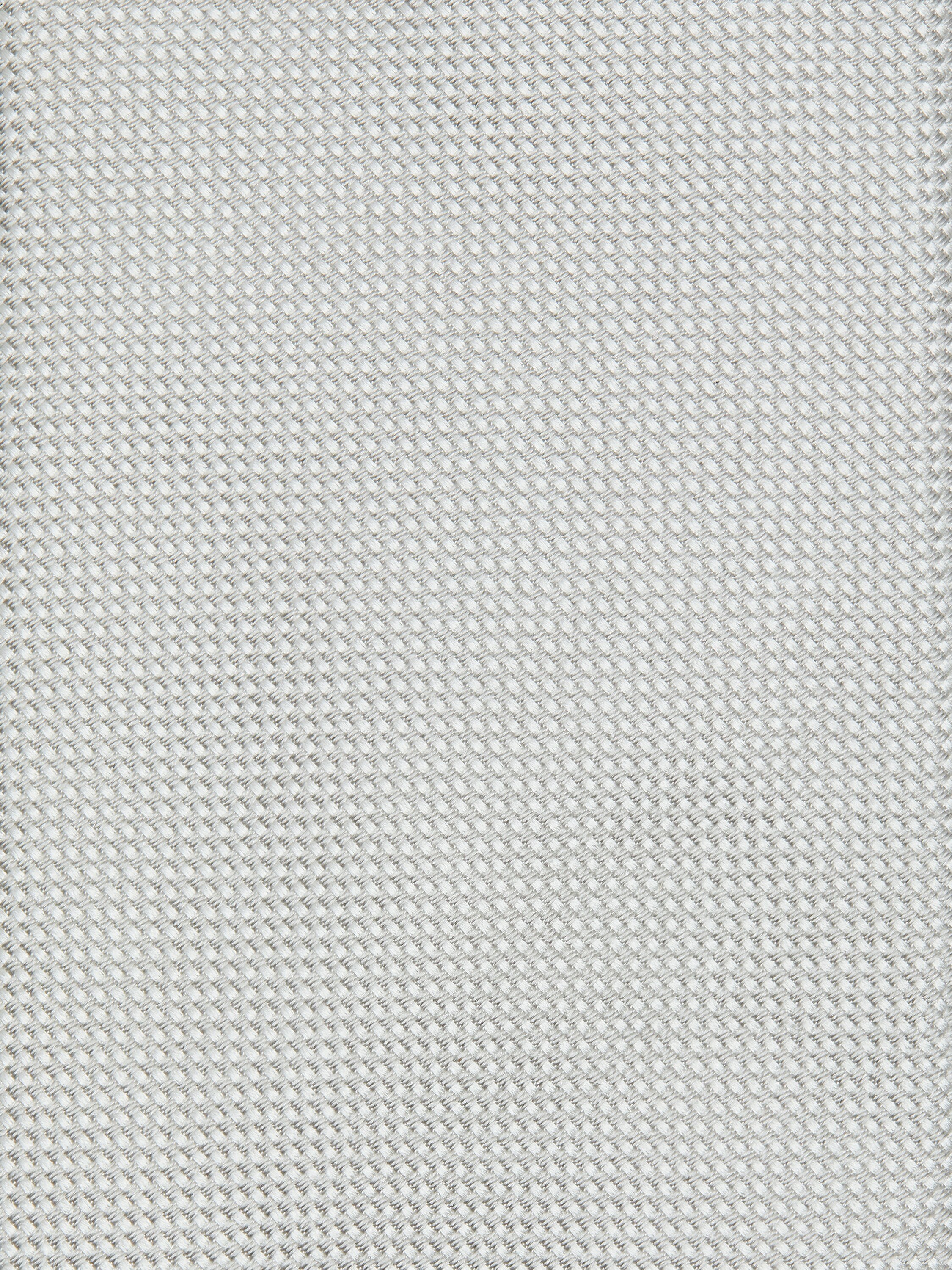 浅灰色桑蚕丝领带 产品细节图 #1