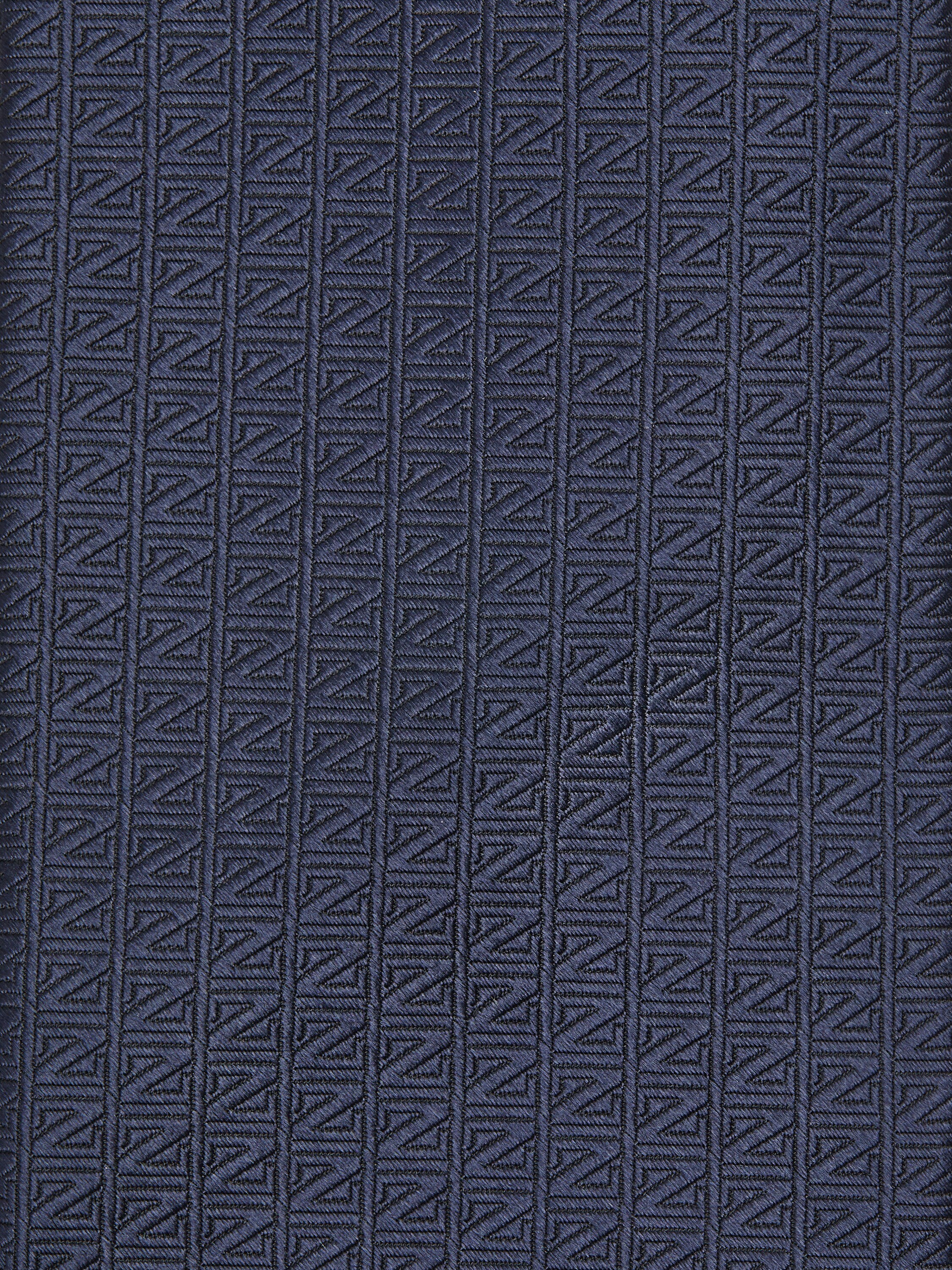 Dark Blue Natural Silk Tie Product detail photo #1