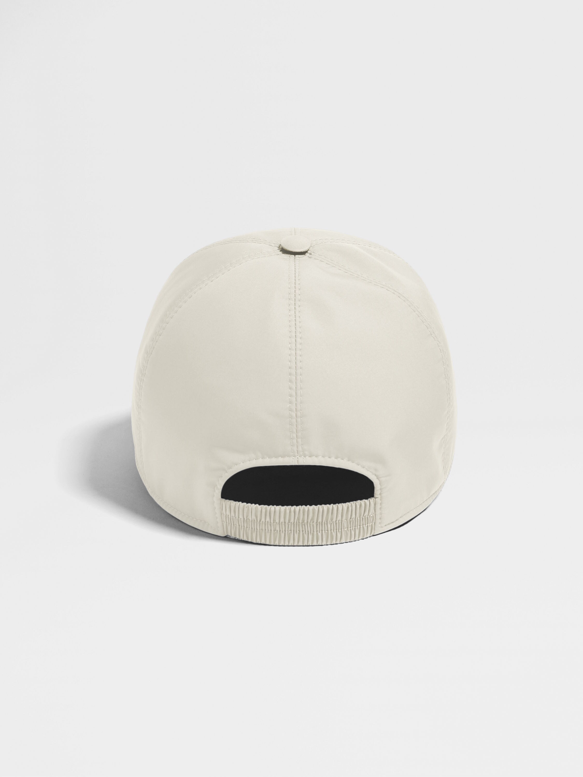 White Technical Fabric Baseball Cap Product detail photo #2