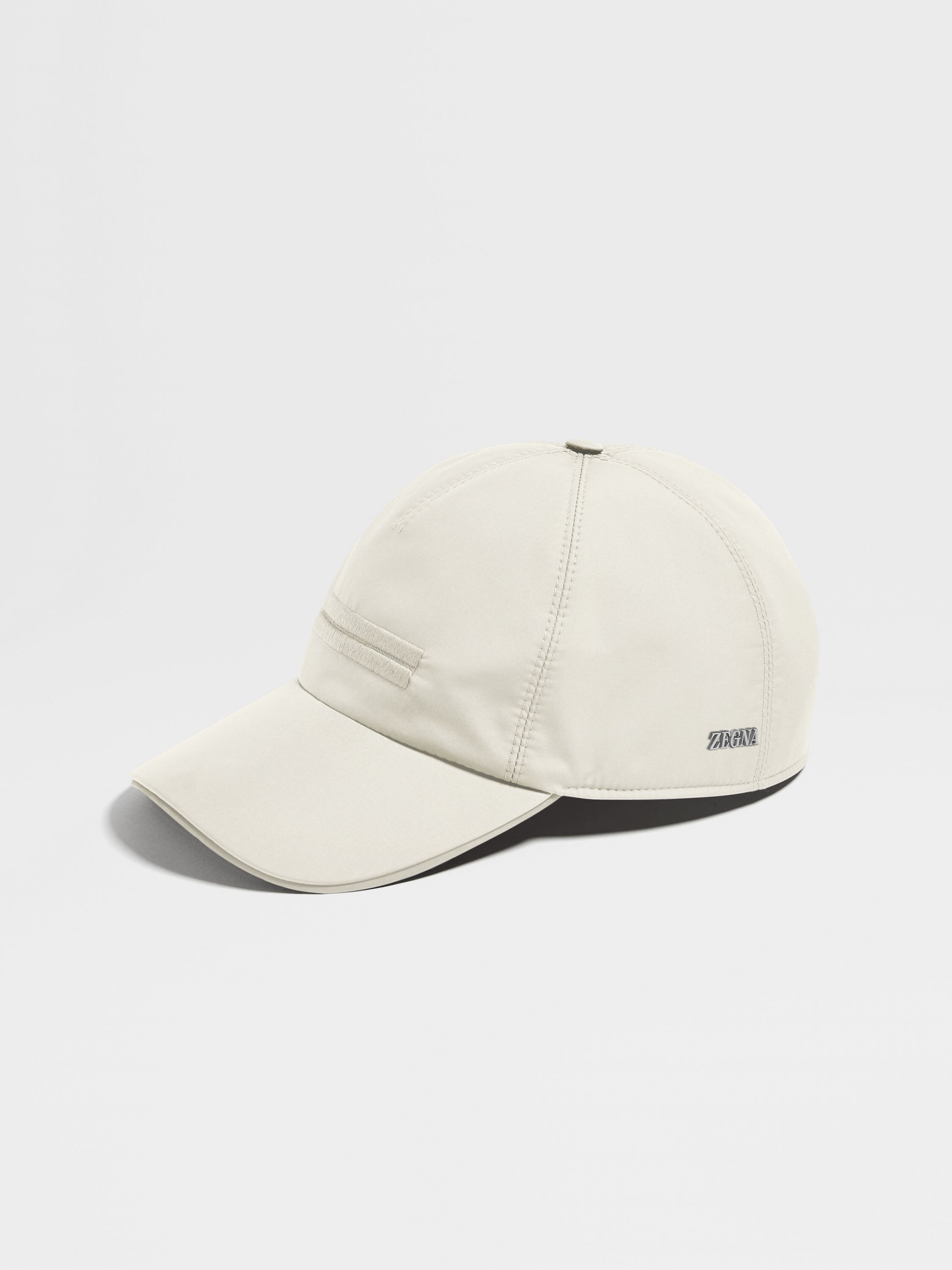 White Technical Fabric Baseball Cap Main product photo