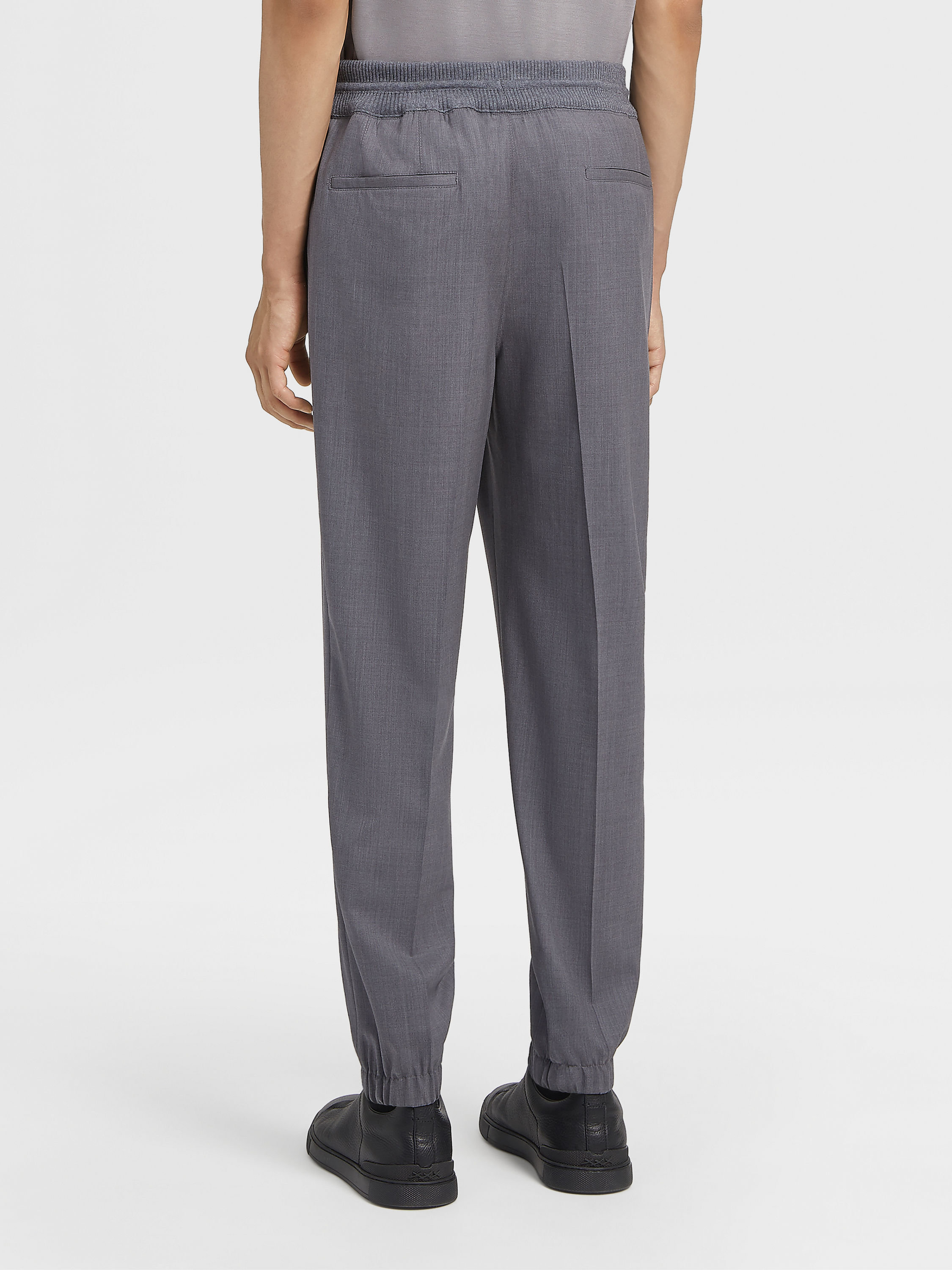 Grey Mélange High Performance™ Wool Joggers Product detail photo #2