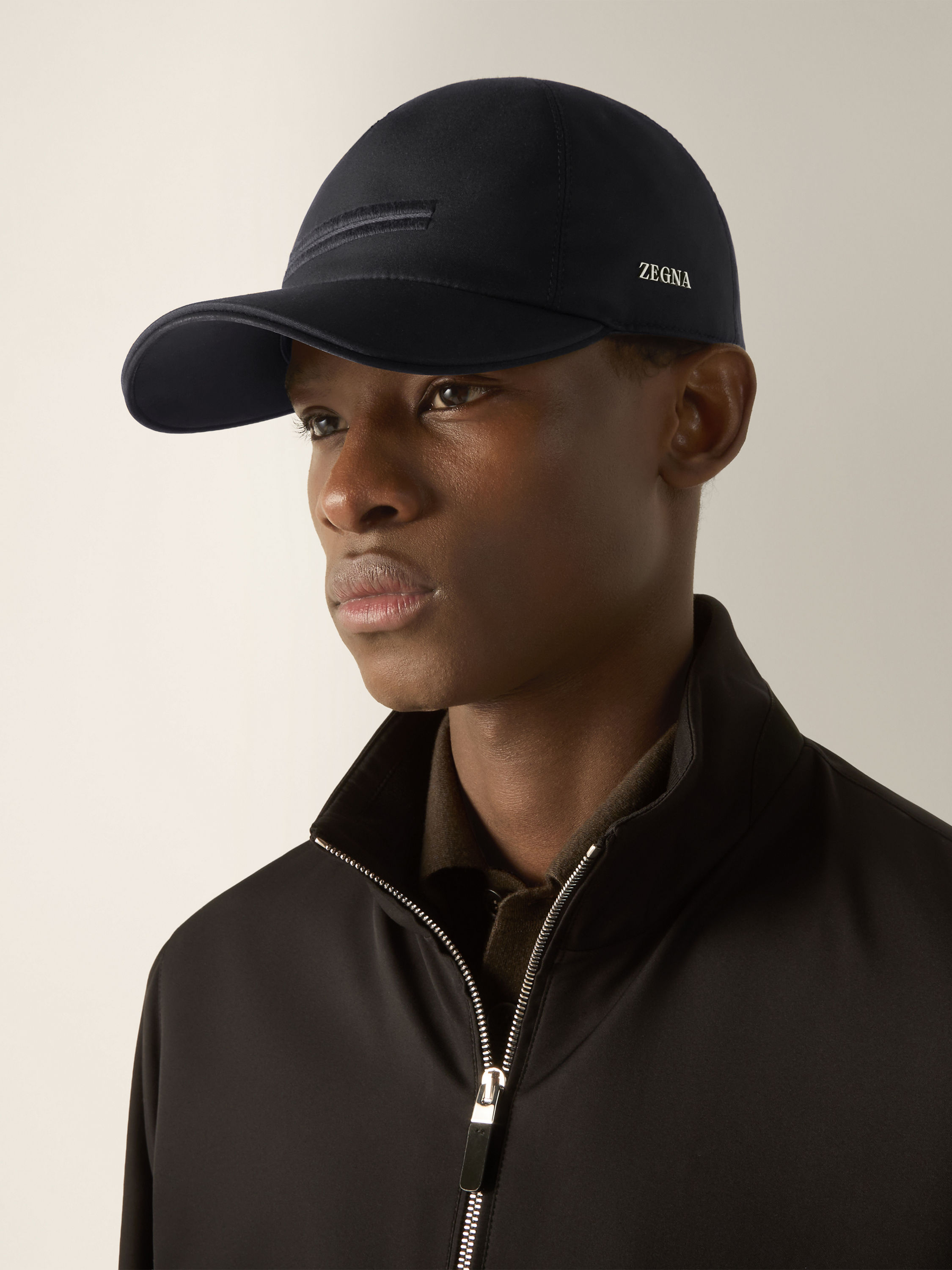 Black Microfiber Motorin Baseball Cap Product detail photo #2