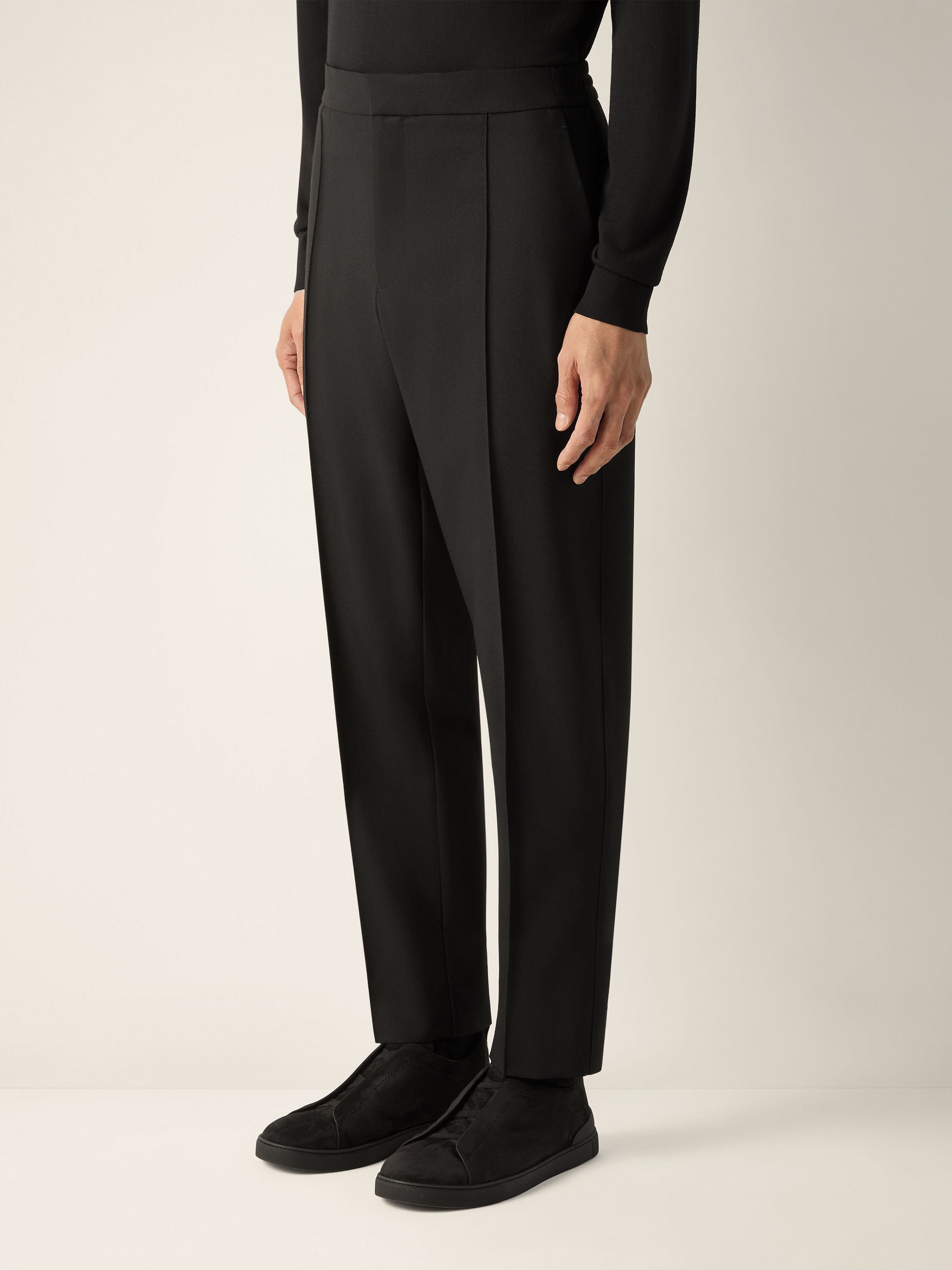 Black Wool Pants Product detail photo #3