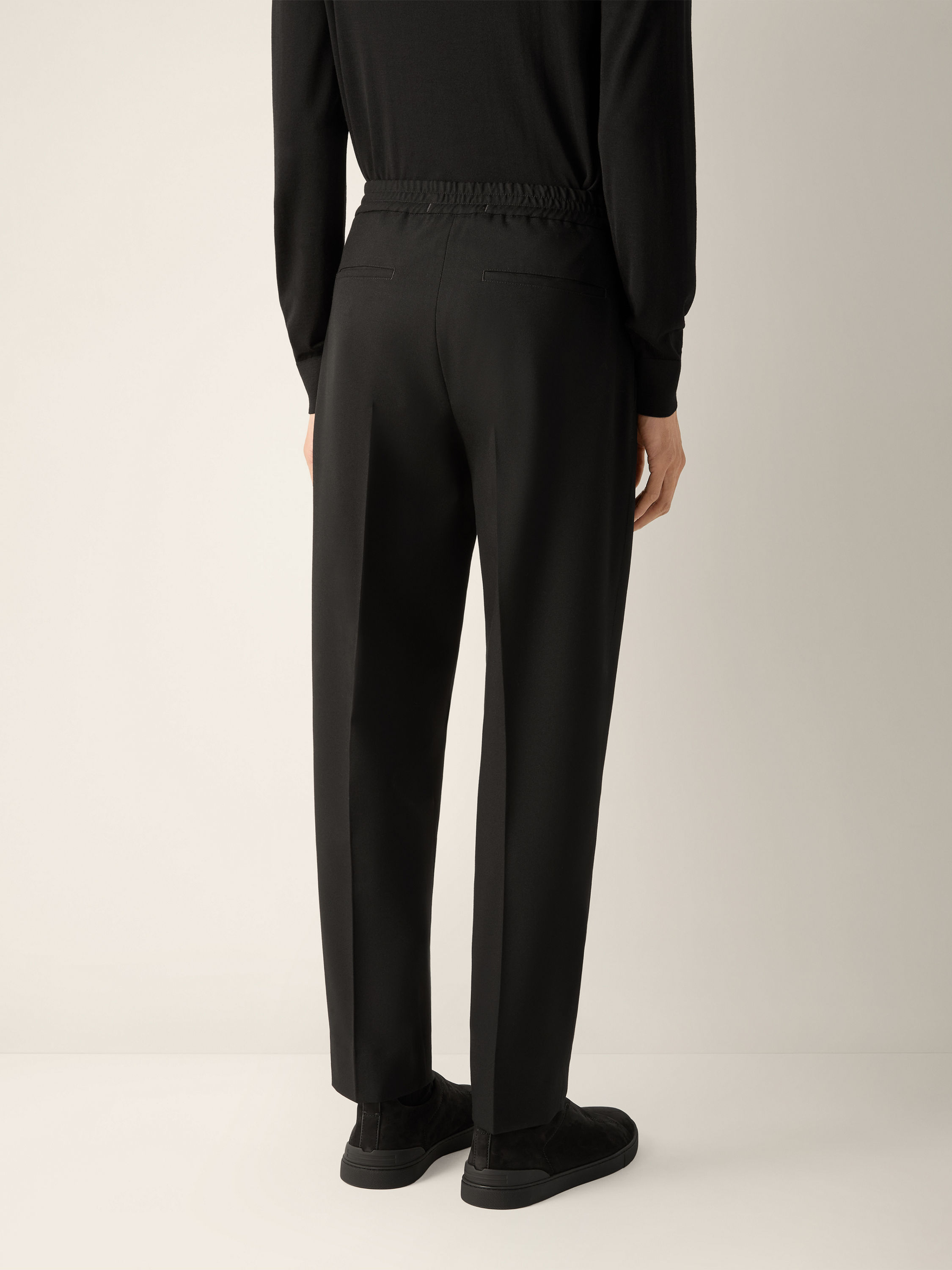 Black Wool Pants Product detail photo #4