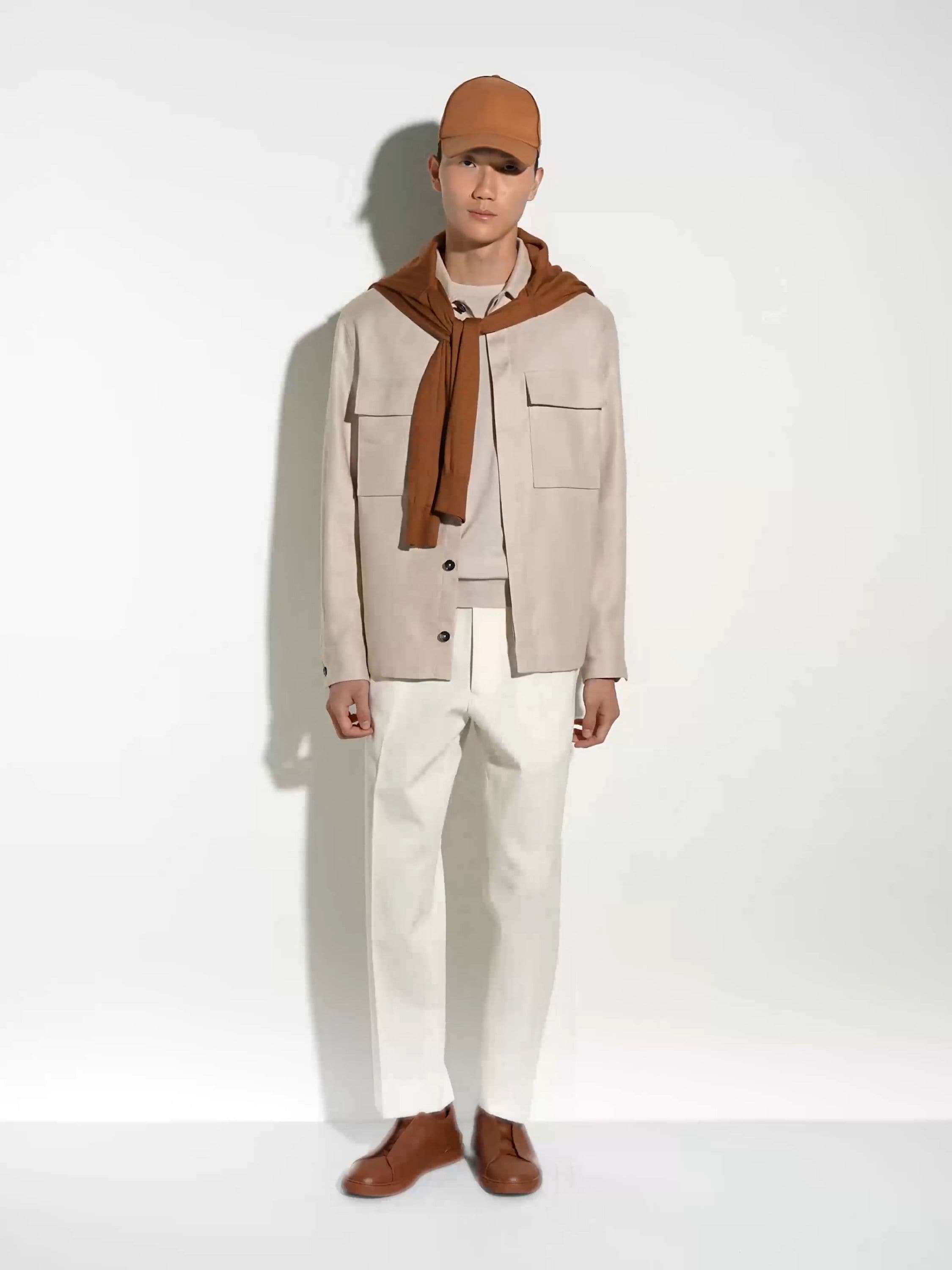 混深 Foliage 色 Cashseta Polo 衫