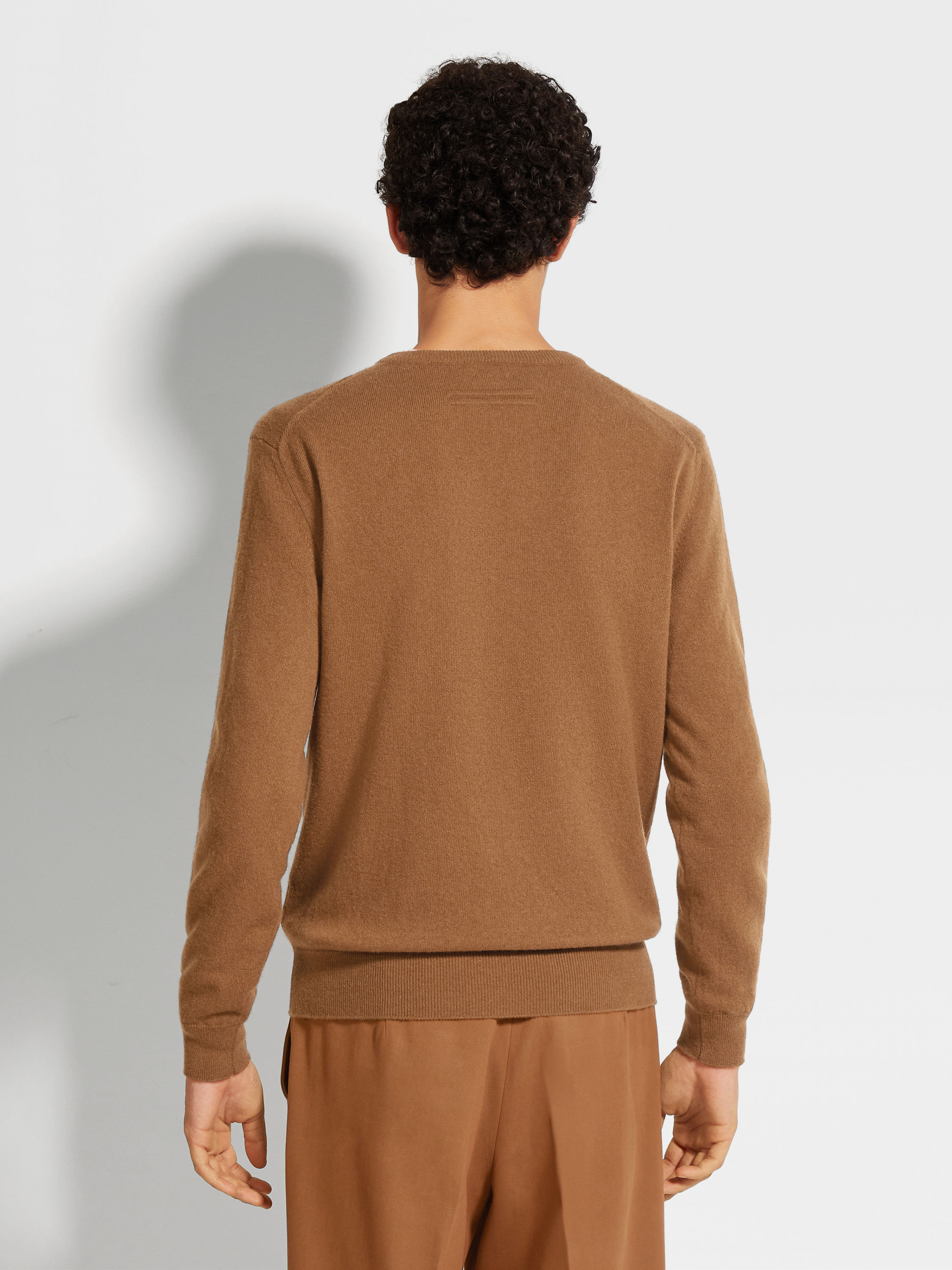 Dark Foliage Mélange Oasi Cashmere Crewneck Product detail photo #4